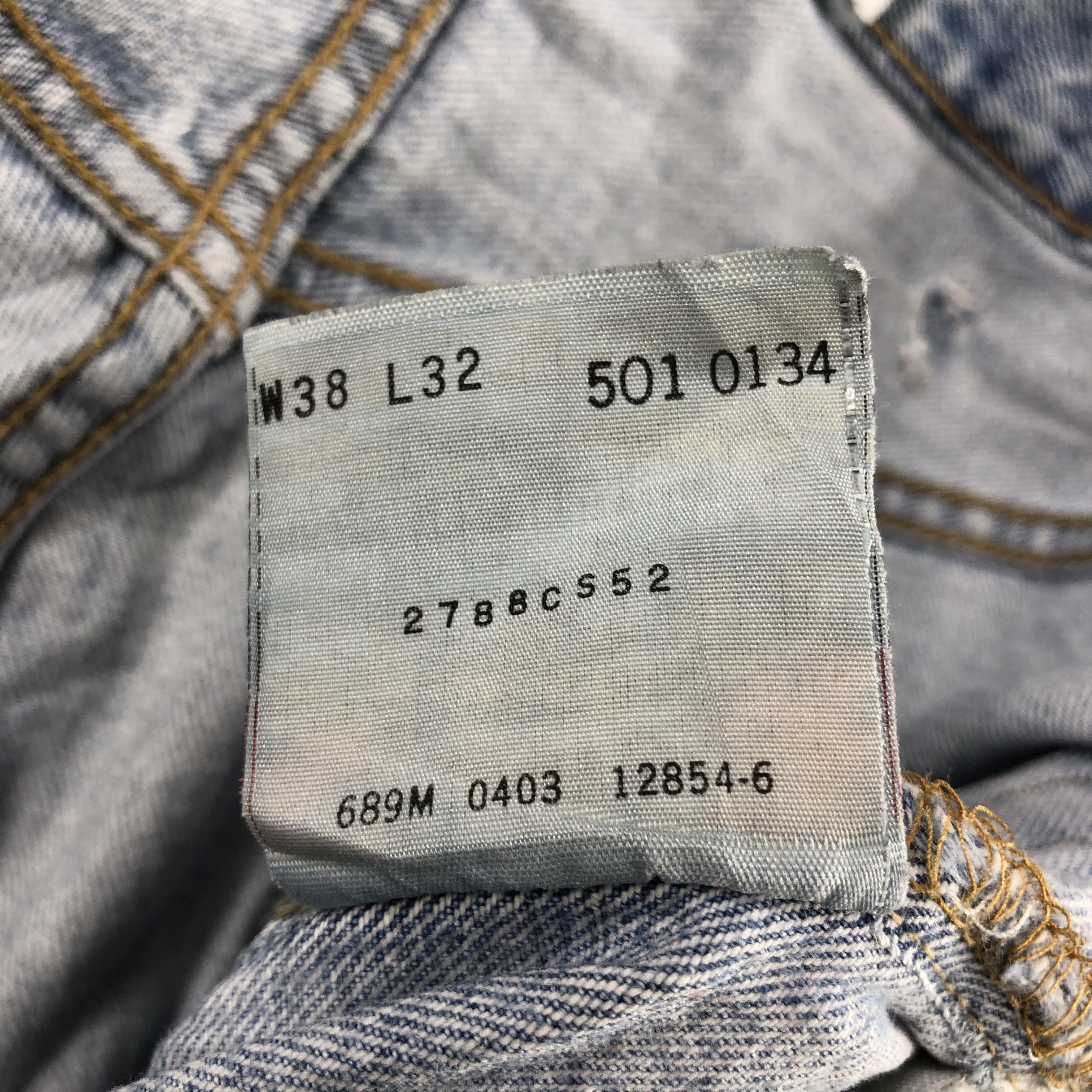 Levi's × Vintage 90s Vintage Light Wash Levis 501 Jeans-JM2842 Size US 38 / EU 54 - 19 Thumbnail