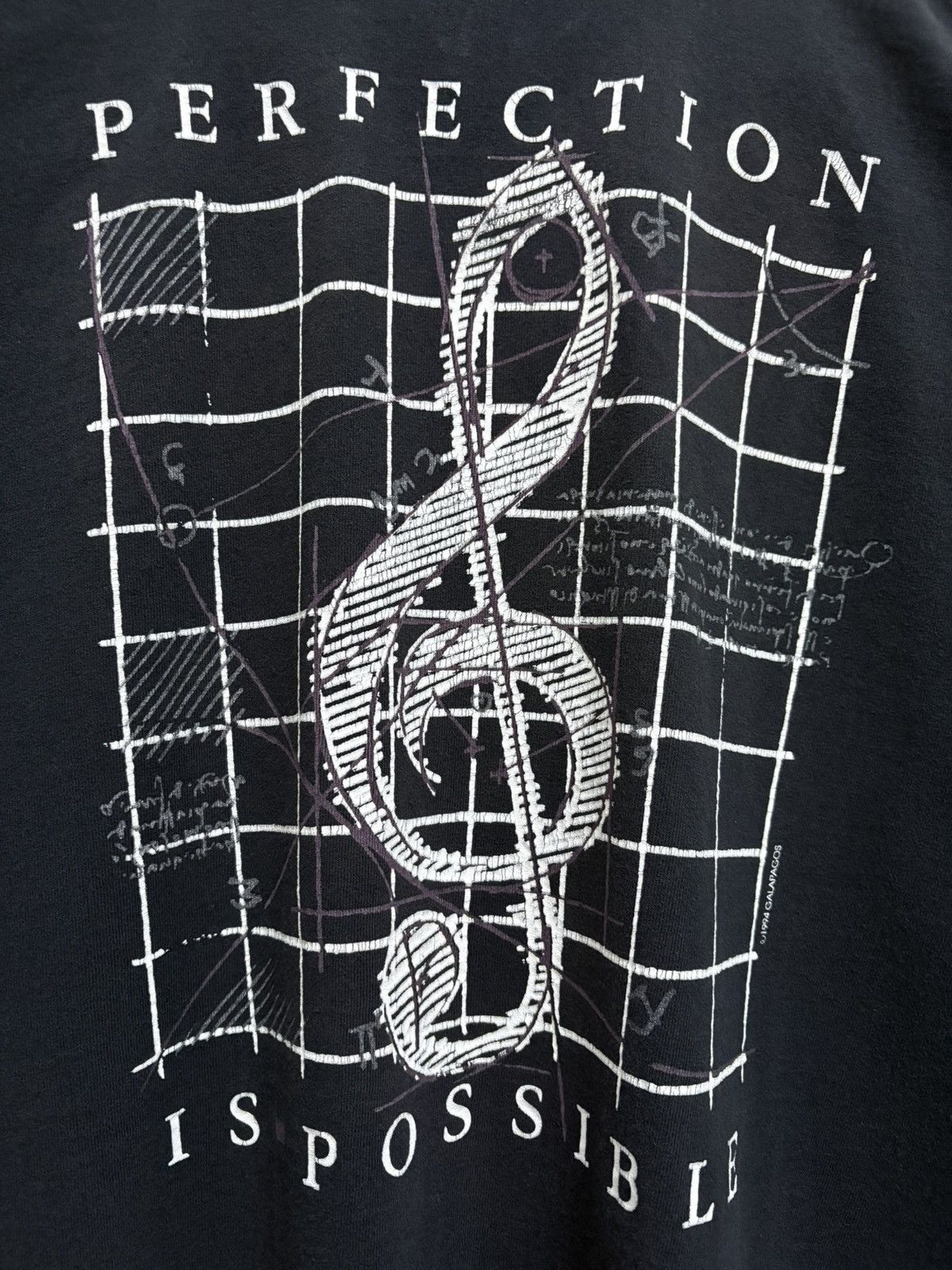 Vintage Vintage 90's PHS Music Department - Art by Galapagos T-Shirt Size US L / EU 52-54 / 3 - 5 Thumbnail