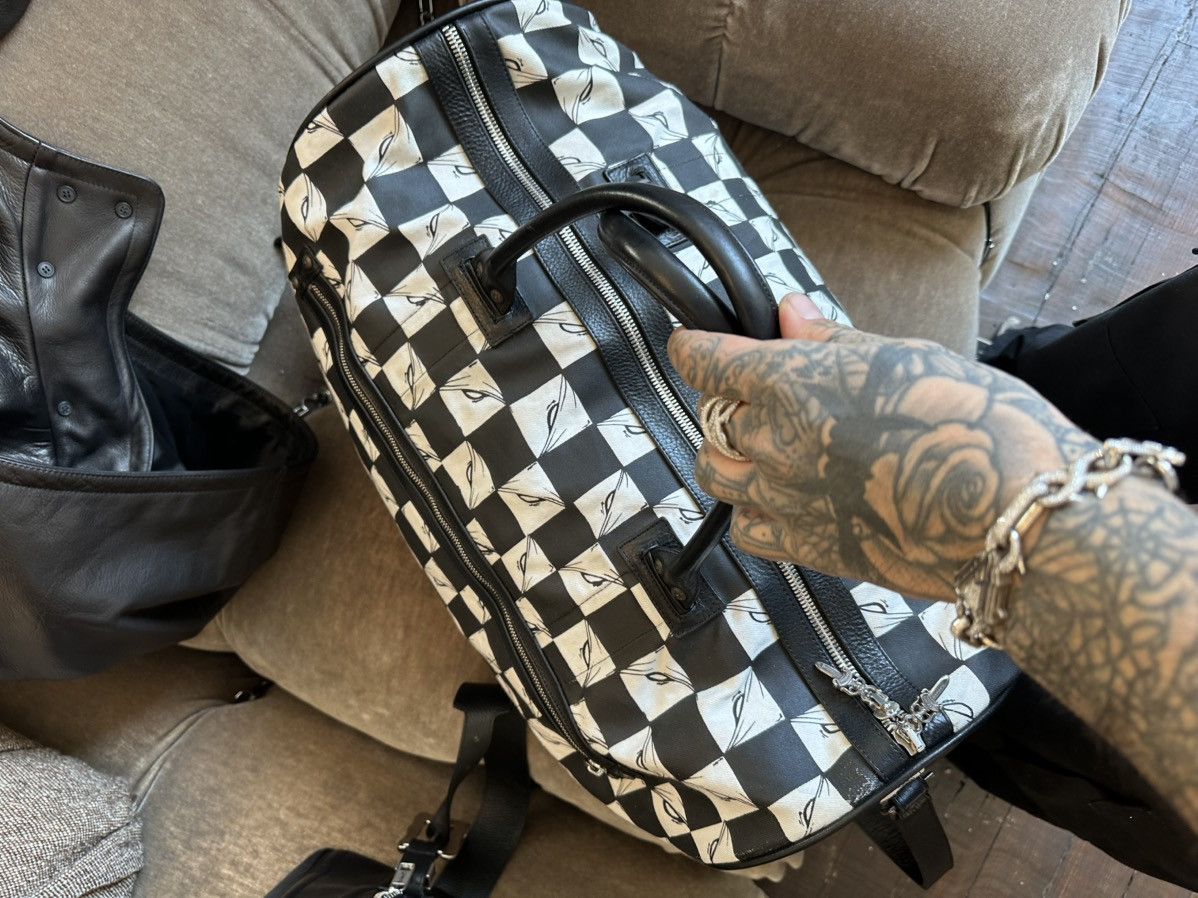 Chrome Hearts Chrome Hearts XXL DUFFLE 2022 Mattyboy NYFW CHECKERD BAG Size ONE SIZE - 14 Thumbnail
