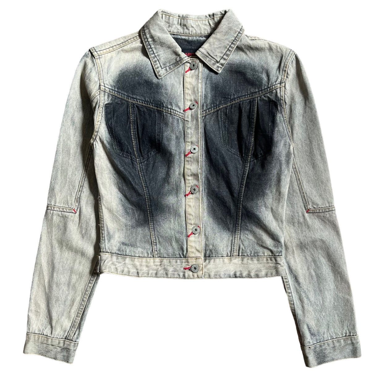 image of Marithe Francois Girbaud Denim Jacket in Grey, Men's (Size Medium)
