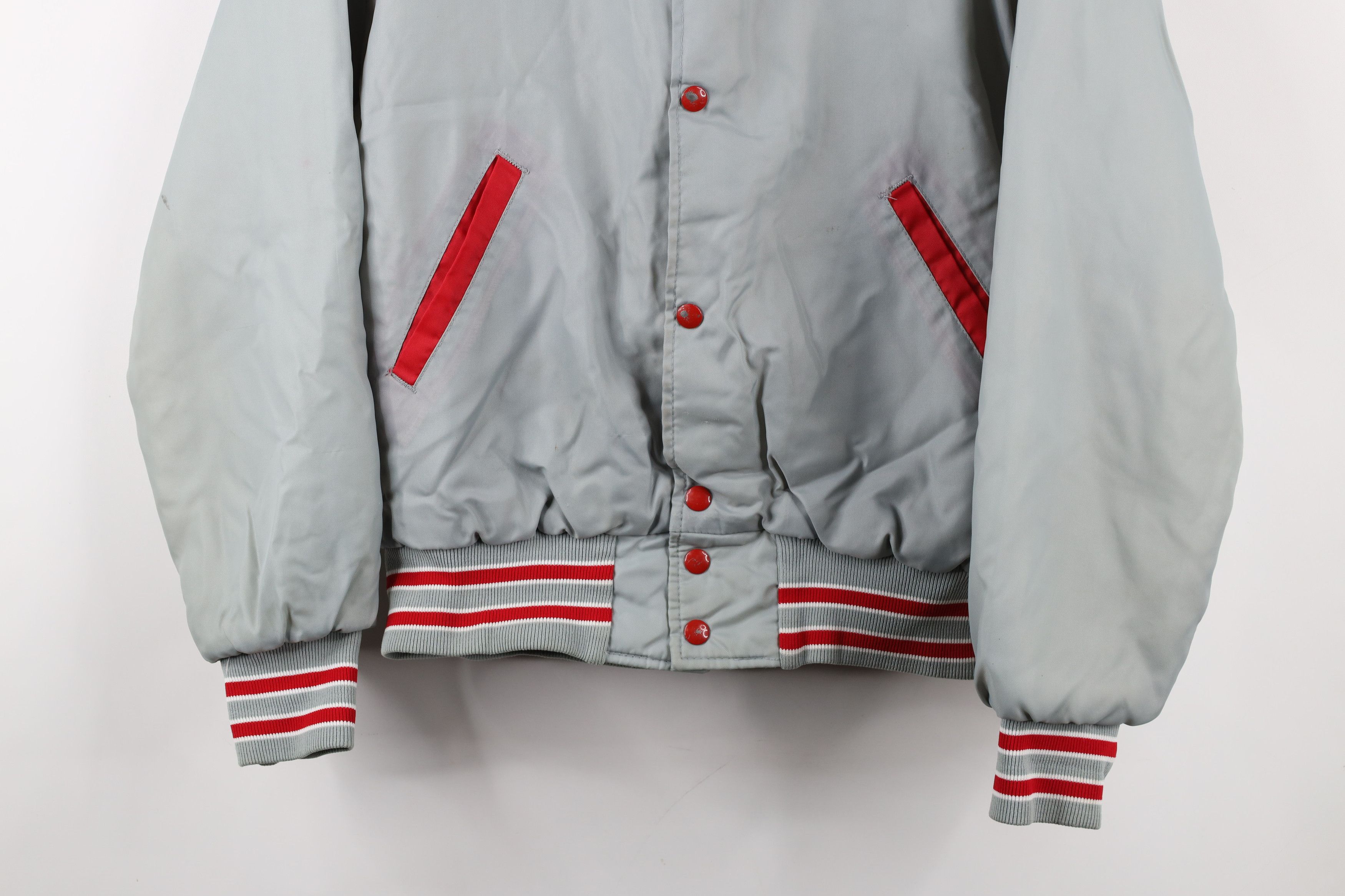 Vintage Vintage 90s Fargeville Basketball Varsity Bomber Jacket USA Size US M / EU 48-50 / 2 - 3 Thumbnail
