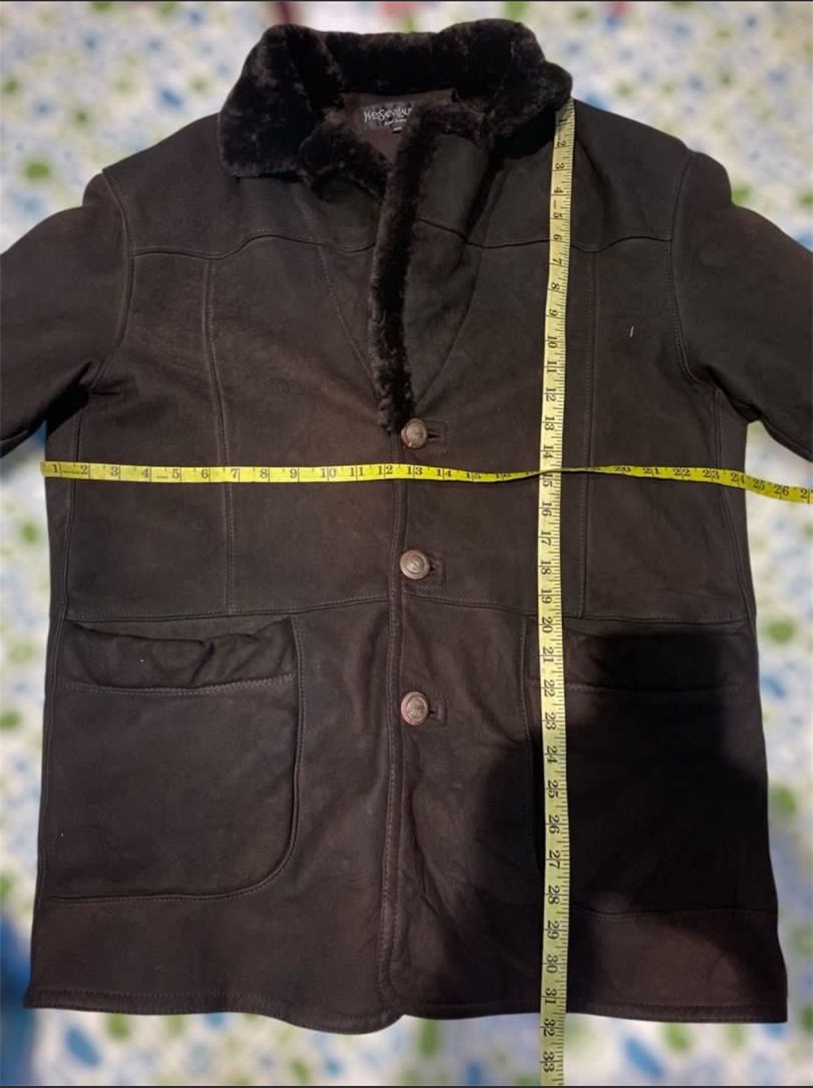 Yves Saint Laurent Vintage YSL Sheepskin Sherpa Jacket Size US L / EU 52-54 / 3 - 2 Thumbnail