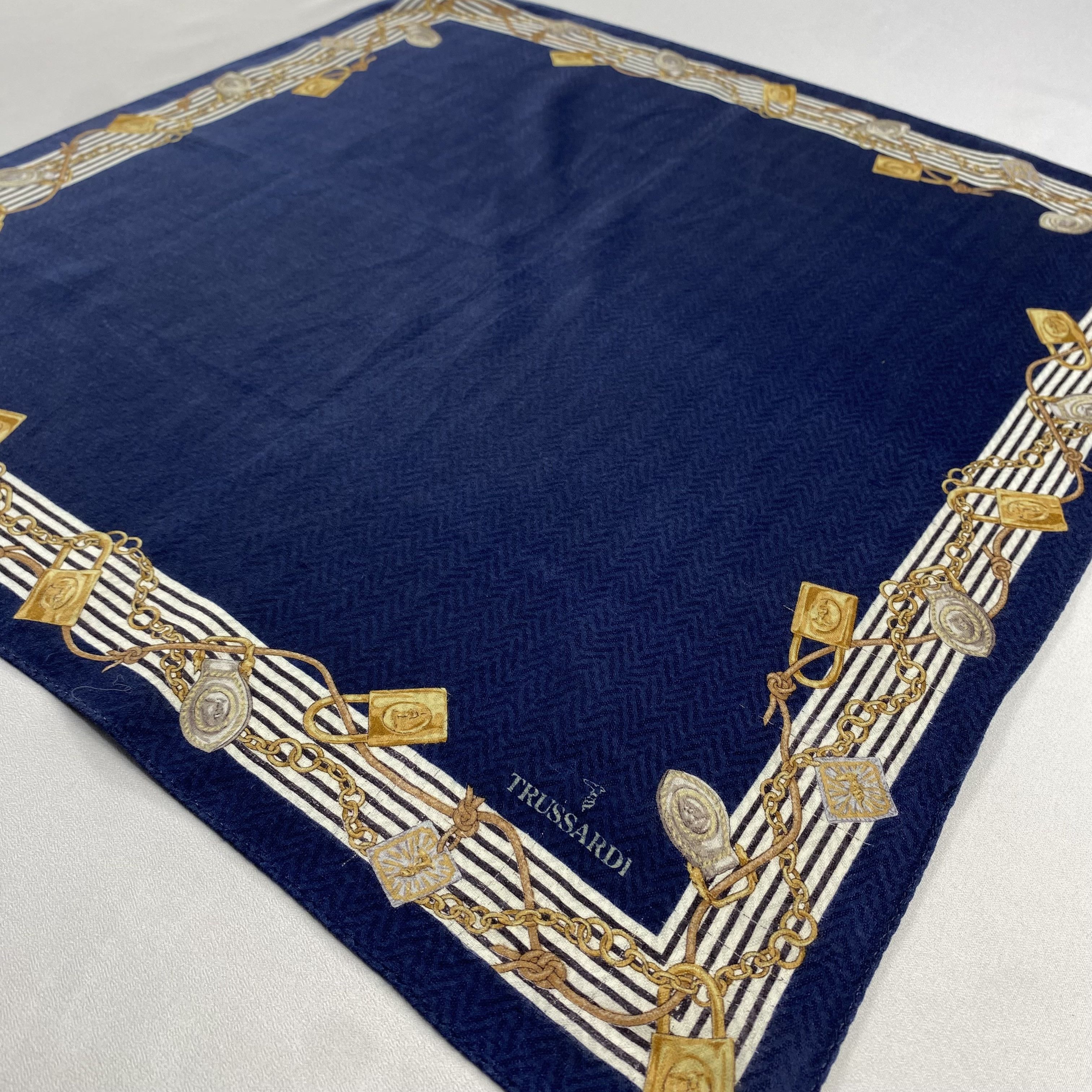 Trussardi × Vintage Trussardi Neckerchief / Bandana / Handkerchief-P553 Size ONE SIZE - 2 Thumbnail