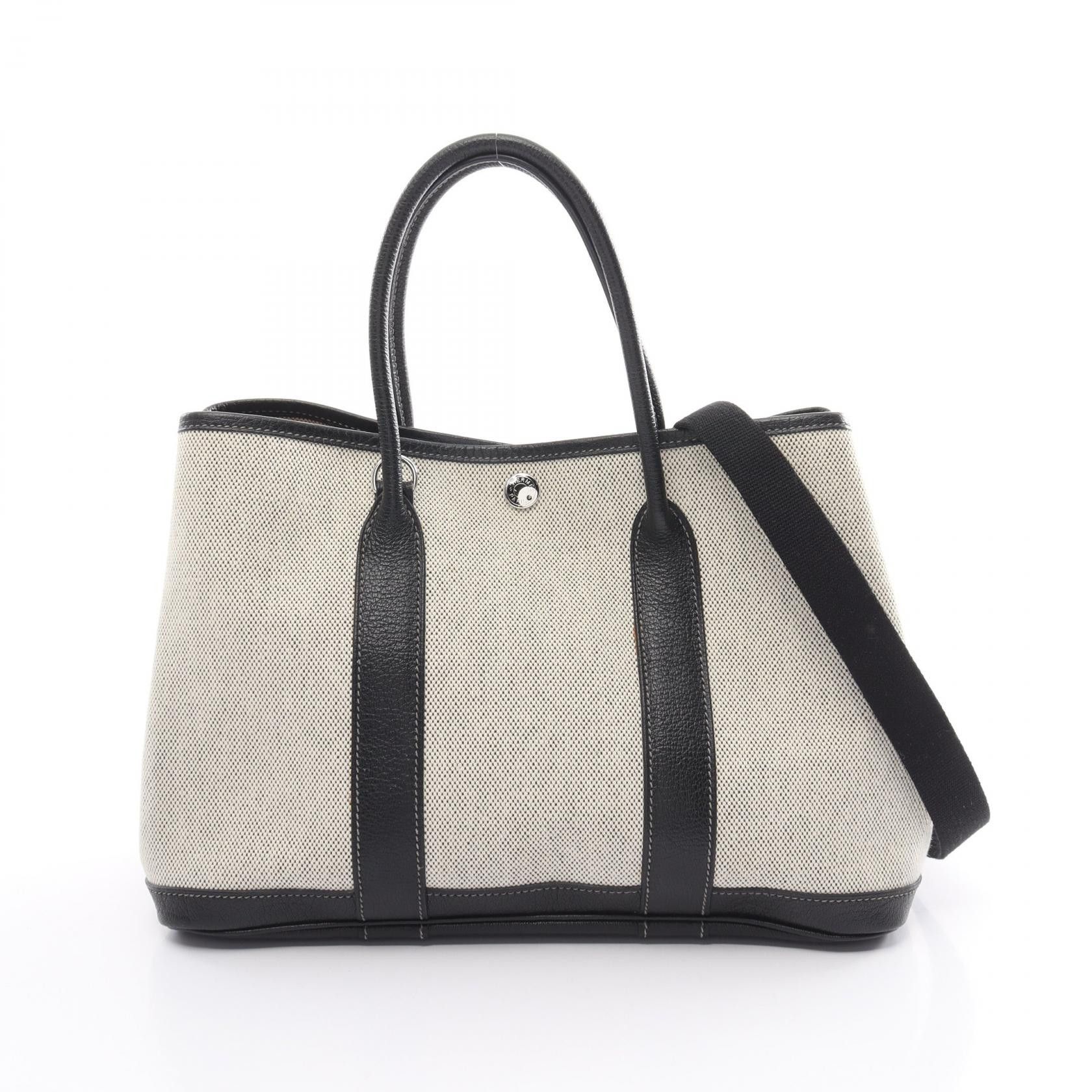 Hermes Hermes Garden Party TPM Tote Bag Canvas Tote Bag in Very Good Condition Size ONE SIZE - 1 Thumbnail