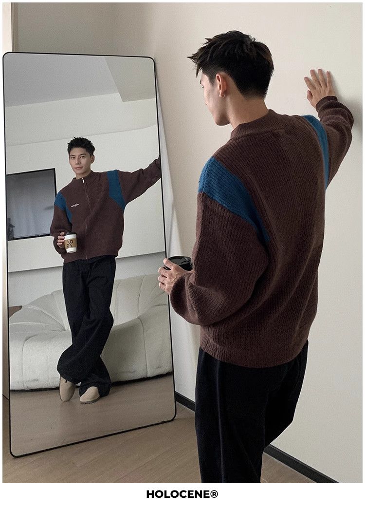 Japanese Brand × Vintage zip-up knit sweater Size US S / EU 44-46 / 1 - 1 Thumbnail