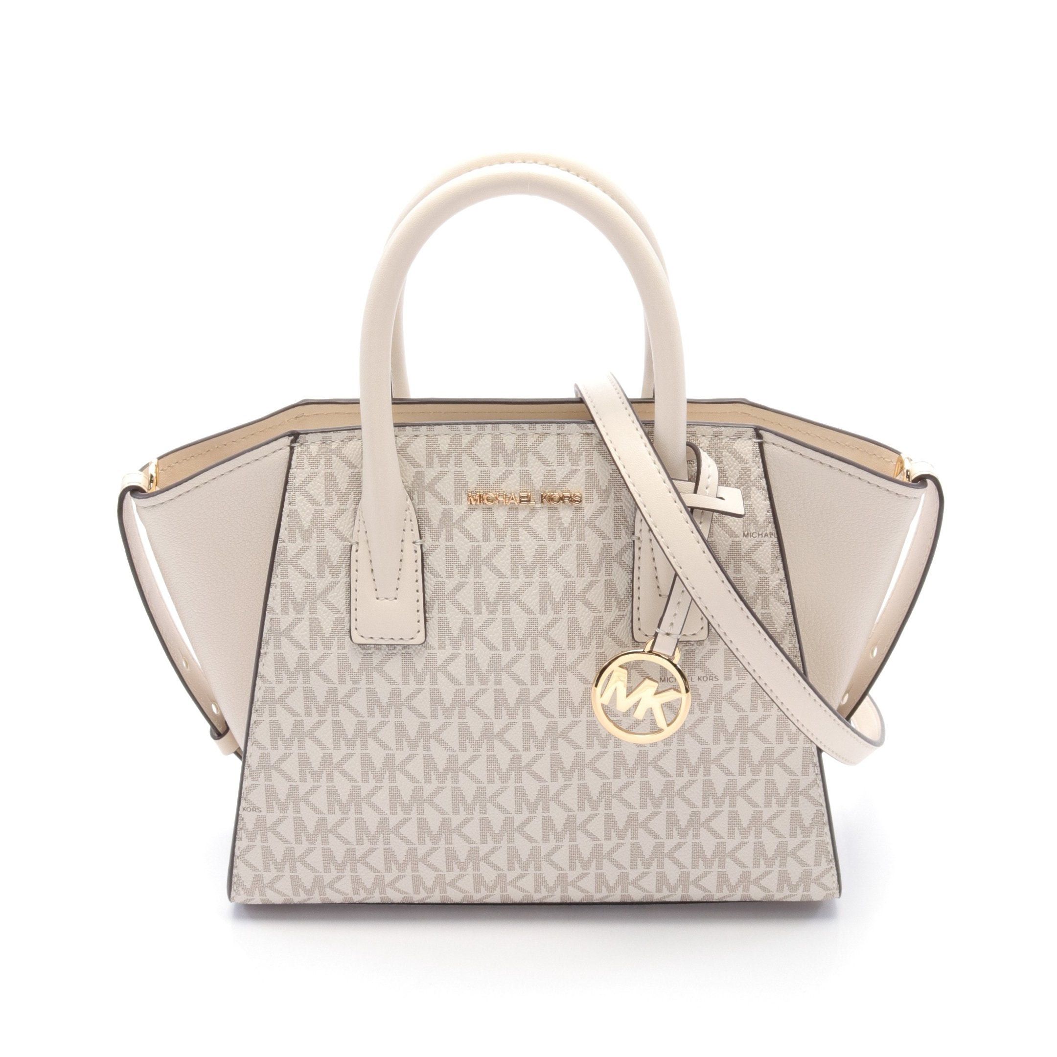 Michael Kors Michael Kors Avril Handbag Leather White Size ONE SIZE - 1 Thumbnail
