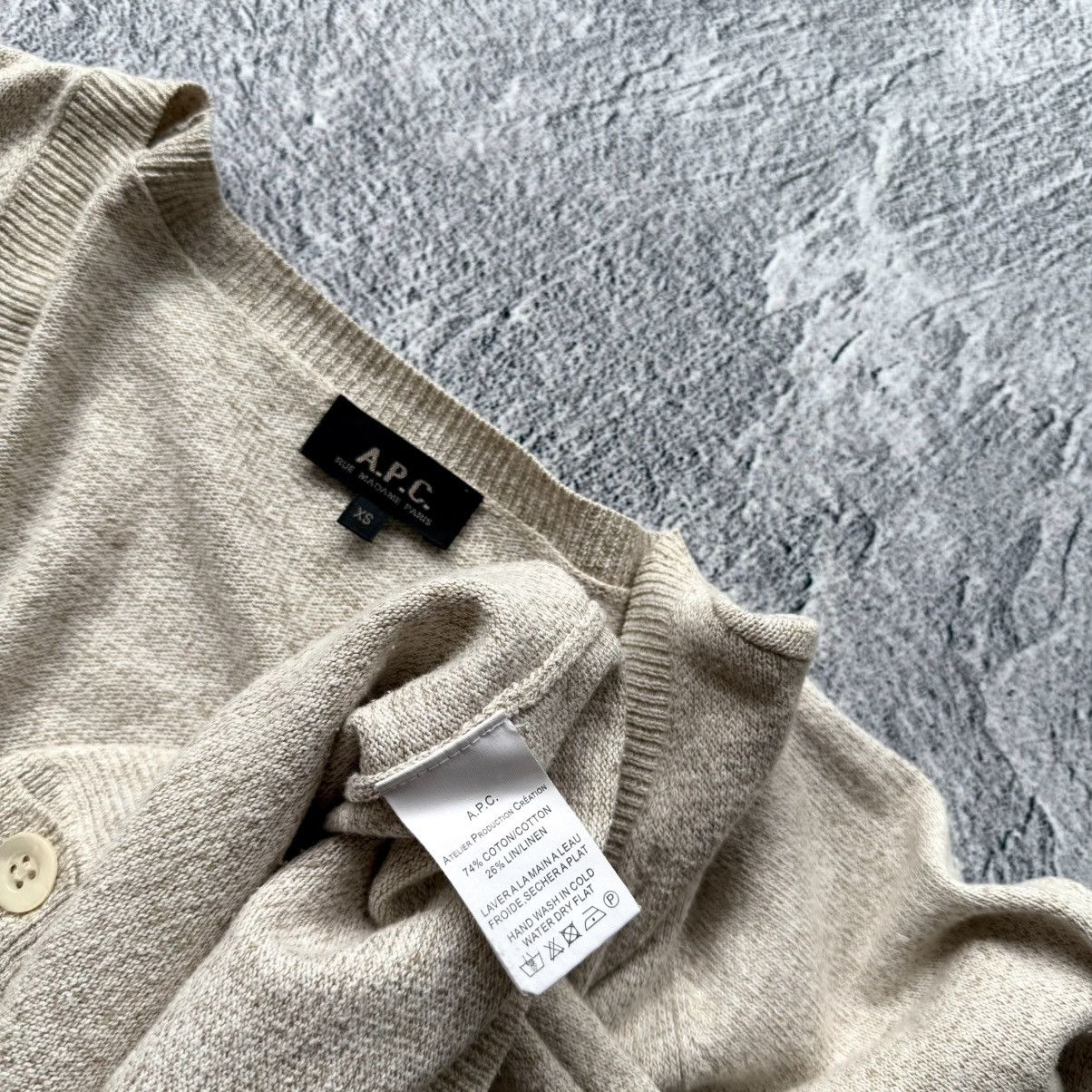 A.P.C. A.P.C. Rue Madame Paris Womens Beige Cotton Linen Size XS / US 0-2 / IT 36-38 - 5 Thumbnail