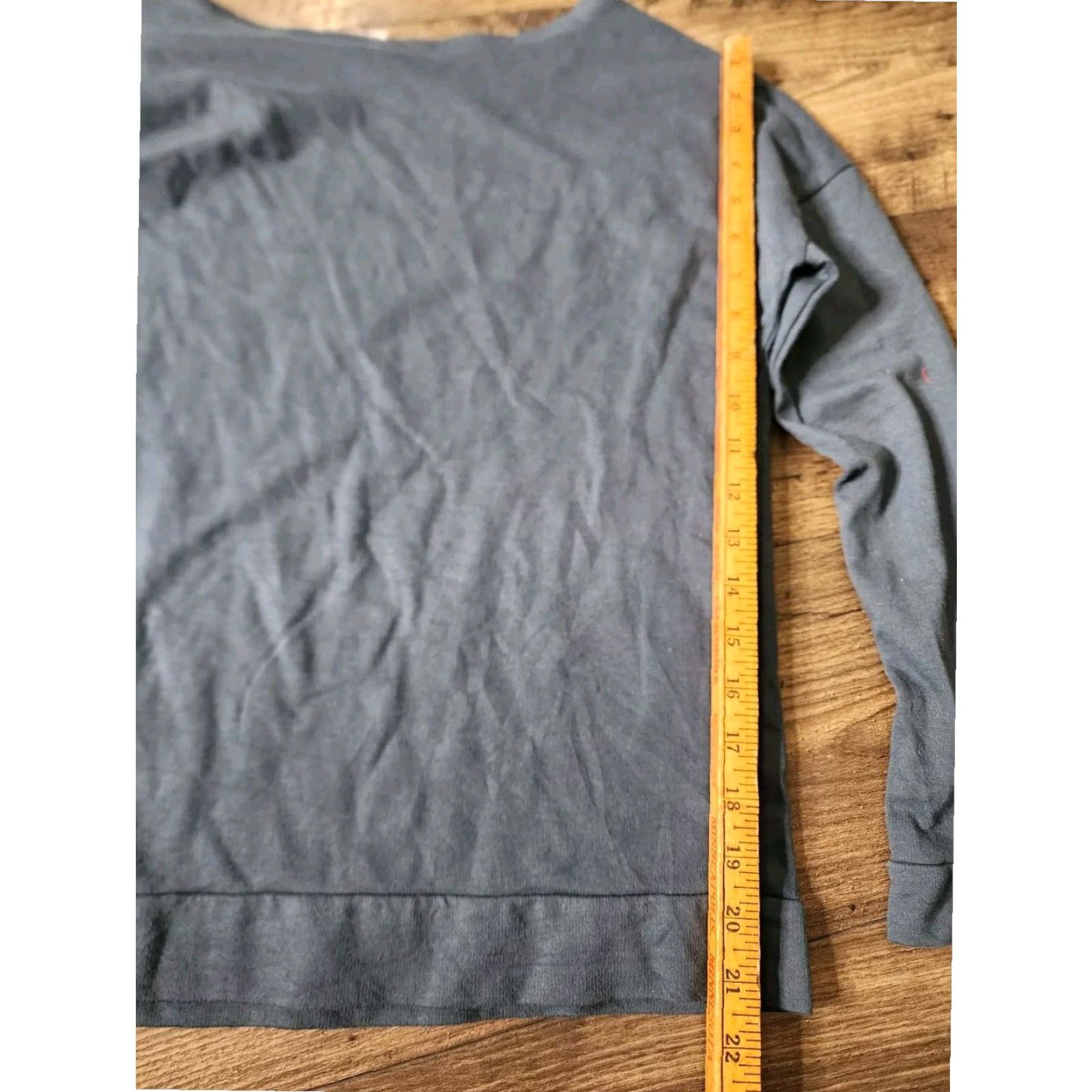 Vintage Pink Floyd Band Tee Juniors Long Sleeve Blue Cropped T Shirt Rock Music Womens Size L / US 10 / IT 46 - 2 Thumbnail