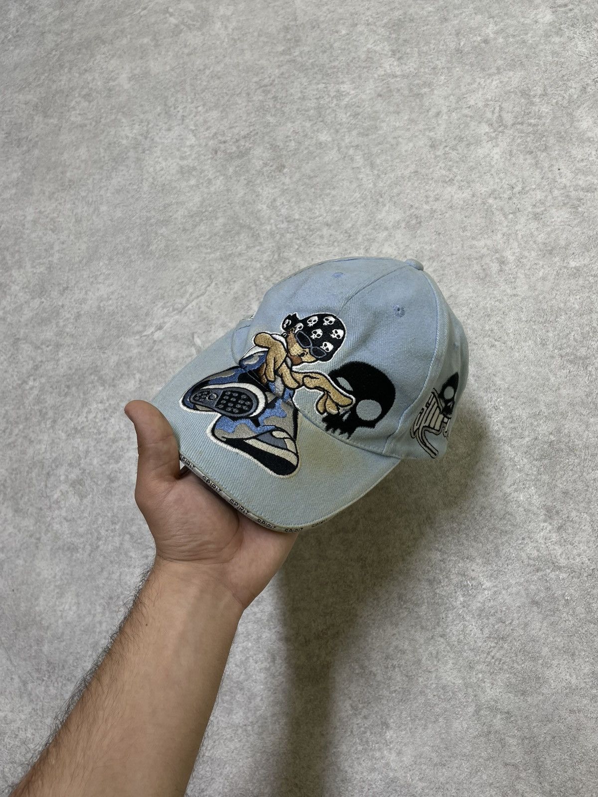JNCO × Japanese Brand × Rap Tees Y2K JNCO Skull Bandana Cap (Rep) 💀🔥 Opiumcore Grailed Poison Size ONE SIZE - 2 Thumbnail