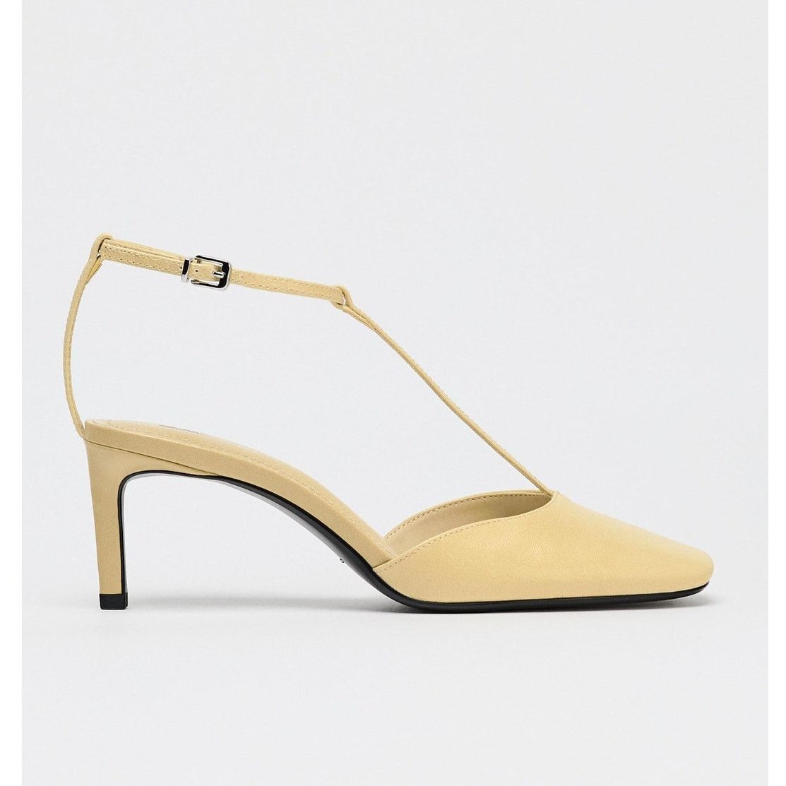 Zara ZARA Yellow Leather Heels NWT Size US 7.5 / IT 37.5 - 17 Thumbnail