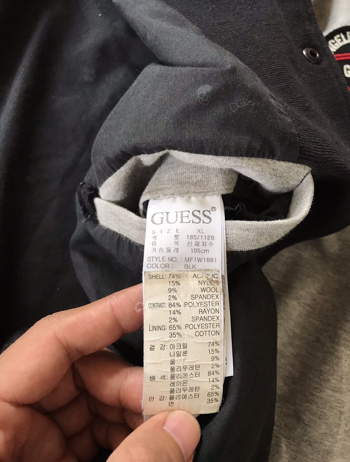 Guess VINTAGE Guess L.A 1981 Varsity Jacket 🔥 Size XL / US 12-14 / IT 48-50 - 16 Thumbnail
