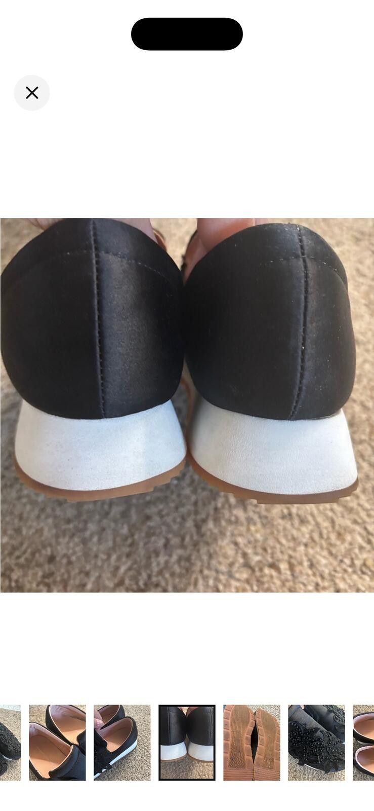 Zara (ZARA) Elegant Black Embellished Women's Shoes Size US 8 / IT 38 - 4 Thumbnail