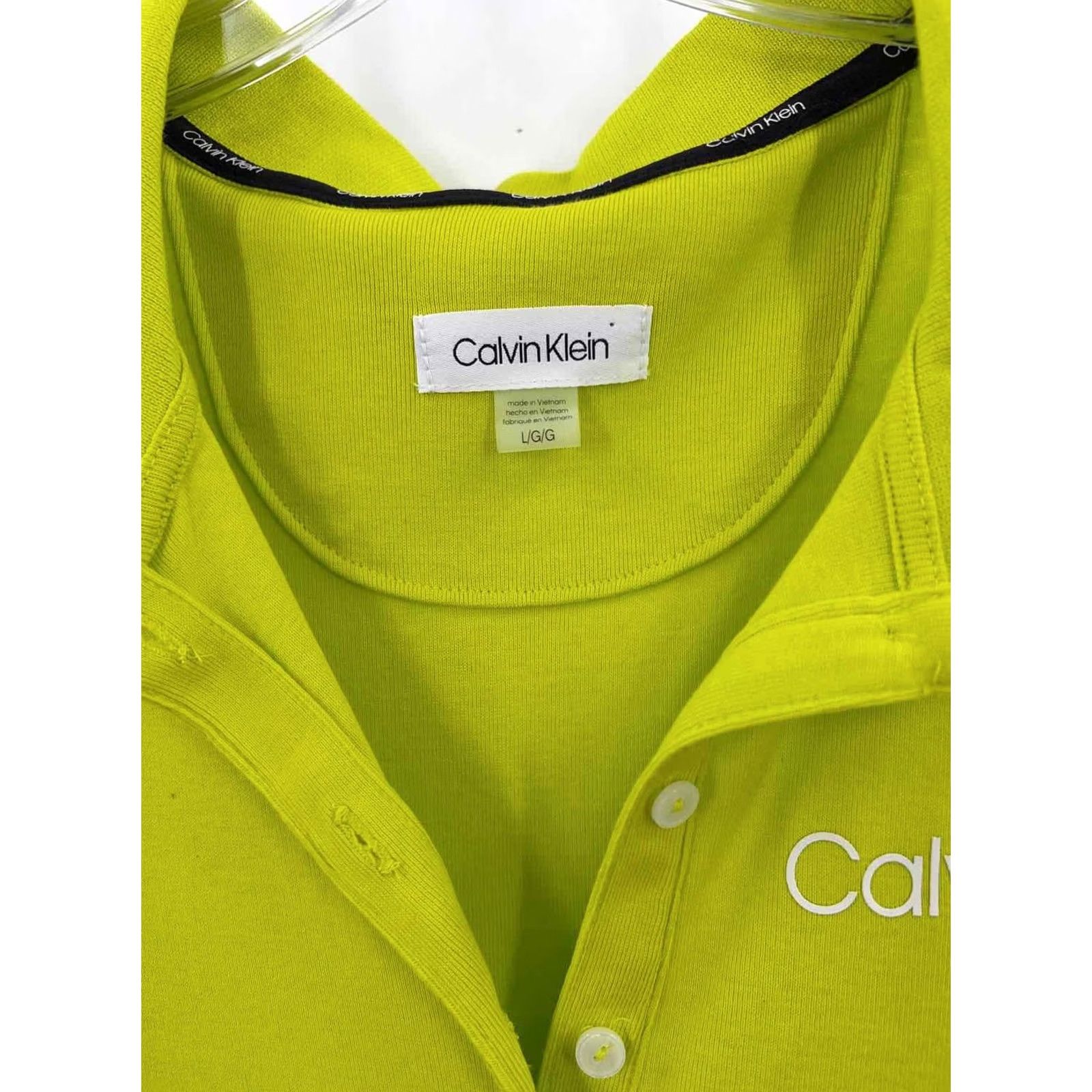 Calvin Klein Calvin Klein Dress Large Green Pre Owned Size Short Sleeve Size 36" / US 14 / IT 50 - 3 Thumbnail