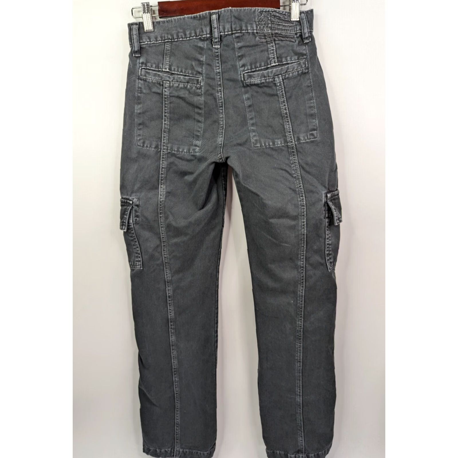 Vintage REVICE Denim Highland Cargo Pants Women's Size 25 Charcoal Straight Cotton, Cargo, Shirts? Size 42" / US 20 - 4 Thumbnail