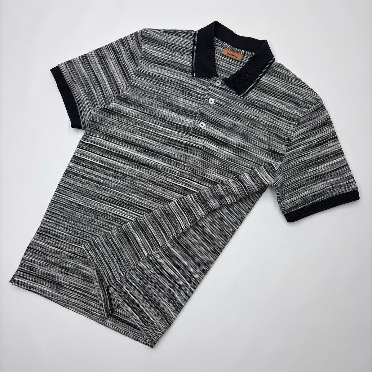 Missoni Missoni Striped Polo T-shirt Shirt Size US L / EU 52-54 / 3 - 5 Thumbnail