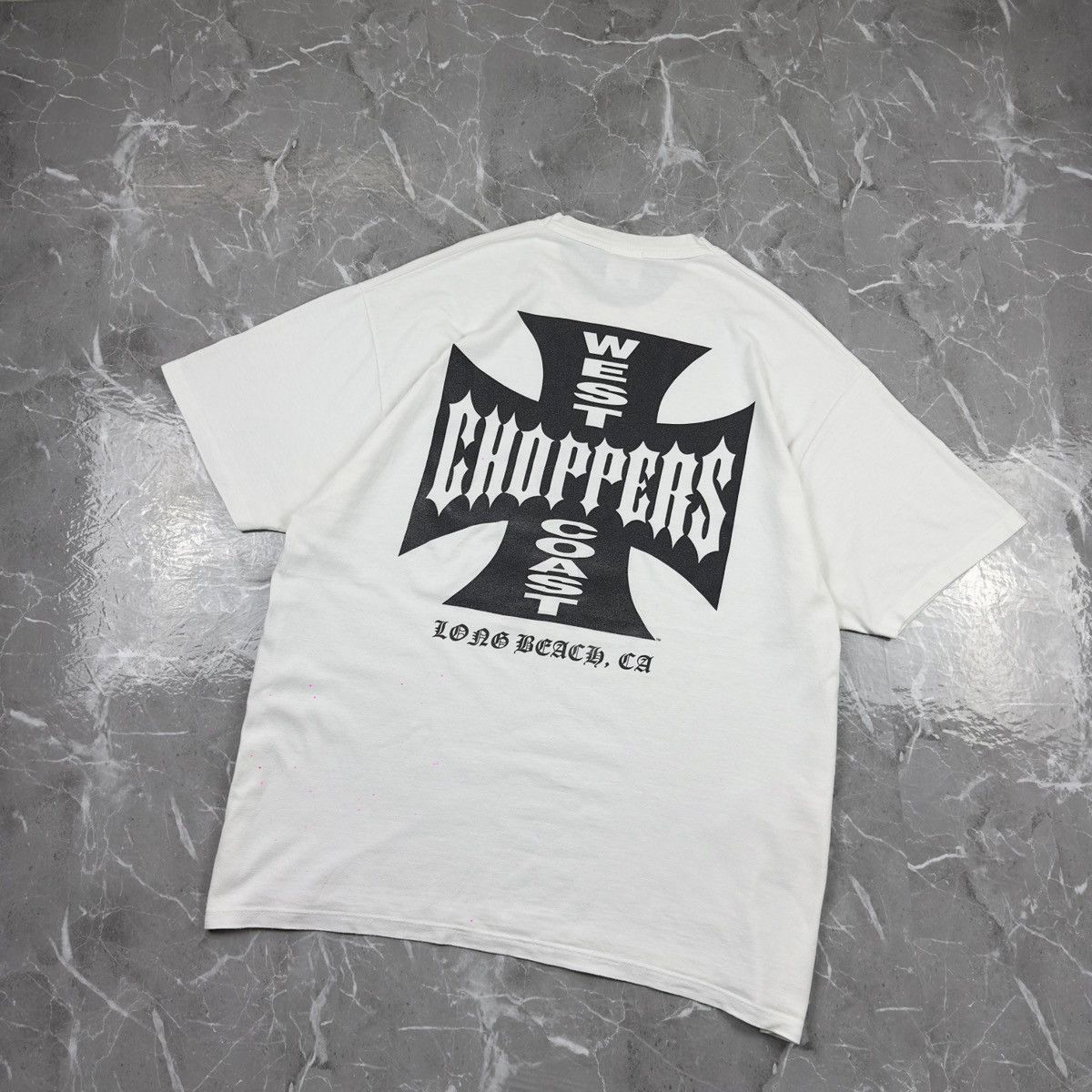 West Coast Choppers Rare! Vintage West Coast Choppers Big Logo White T-Shirt Size US XL / EU 56 / 4 - 1 Thumbnail