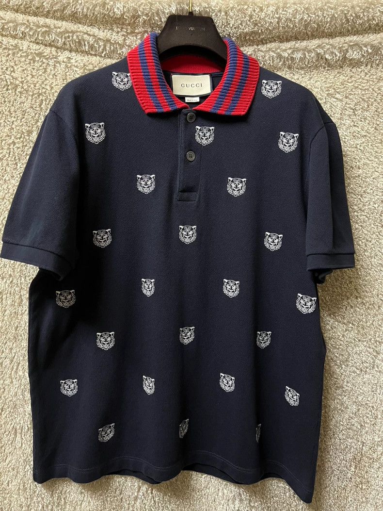 Gucci Gucci Men's short-sleeved T-shirt polo shirt 2503-Nextarrow Size US XL / EU 56 / 4 - 1 Thumbnail