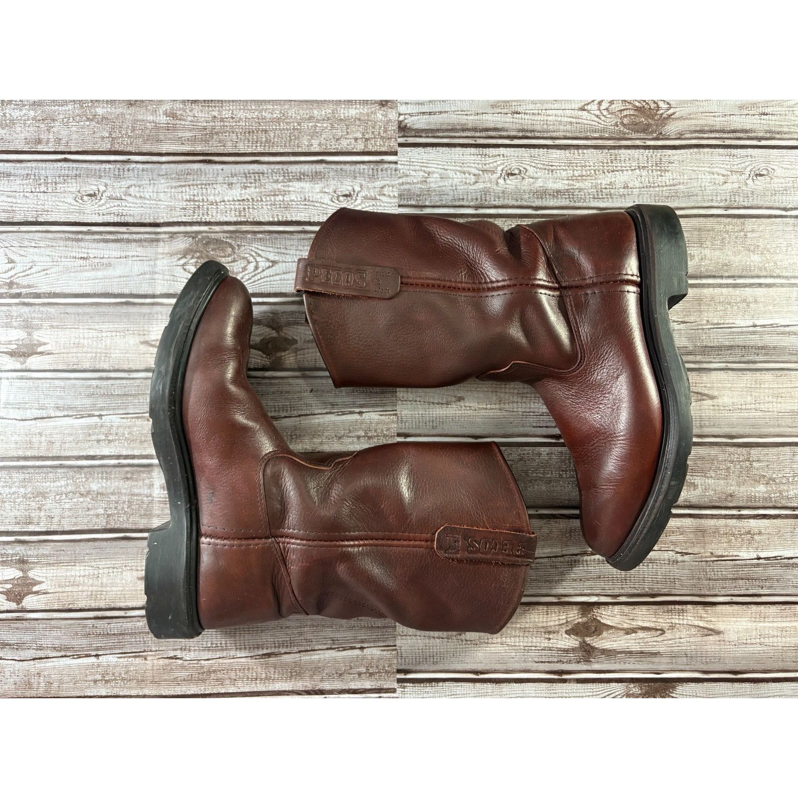 Red Wing Red Wing Pecos 1132 Supersole Leather Motorcycle Boots Sz 8. Size US 8.5 / EU 41-42 - 5 Thumbnail