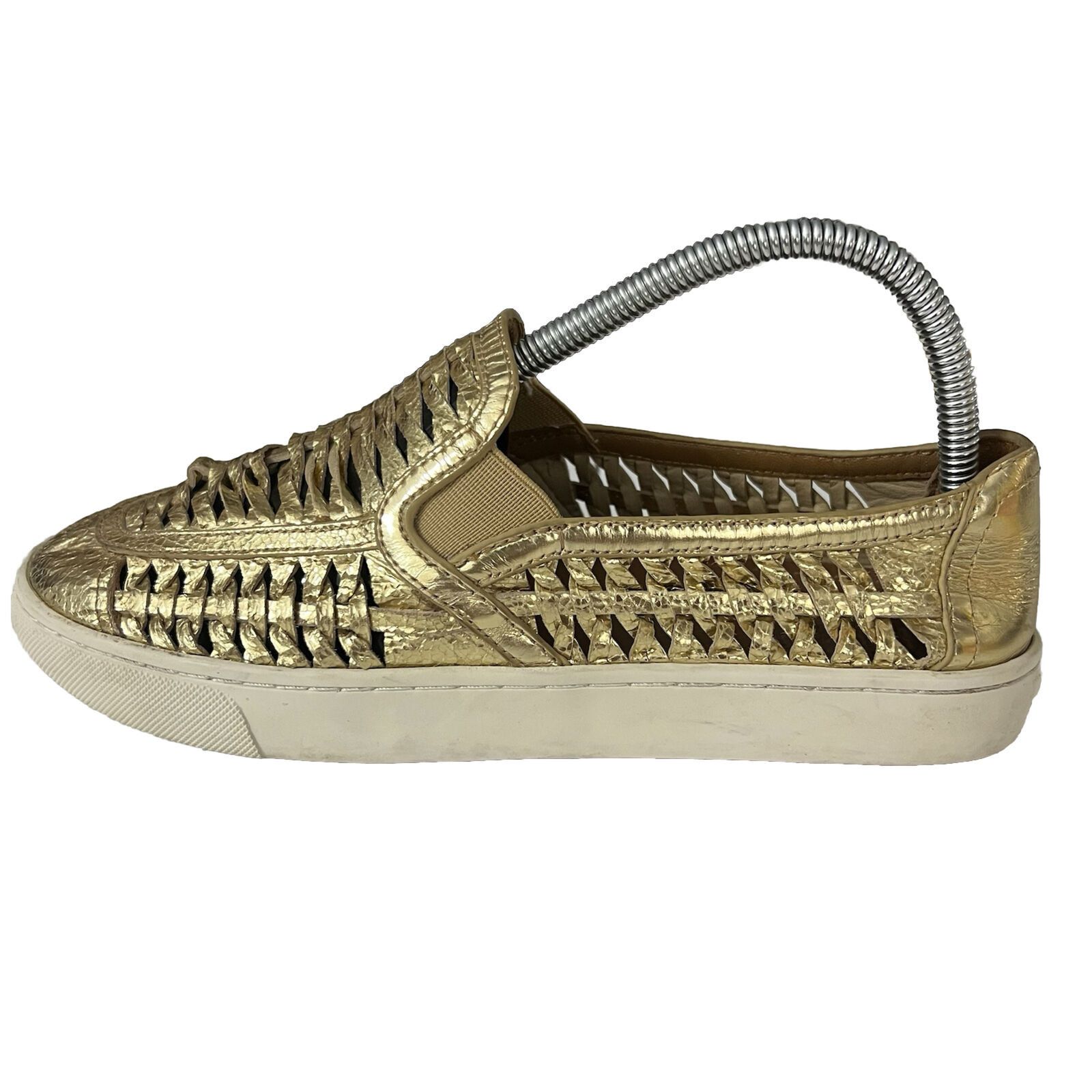 Tory Burch Tory Burch Huarache 2 Metallic Gold SlipOn Sneaker Womens 8M Size US 8 / IT 38 - 1 Thumbnail