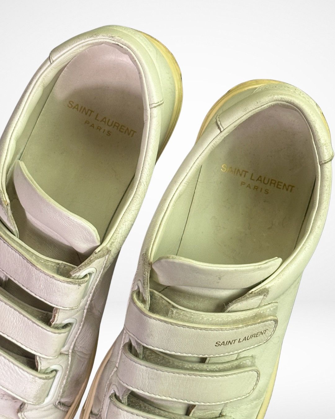 Hedi Slimane × Saint Laurent Paris SS12 Hedi Slimane SL/01 Velcro Strap Skater Sneakers Size US 6 / EU 39 - 5 Thumbnail