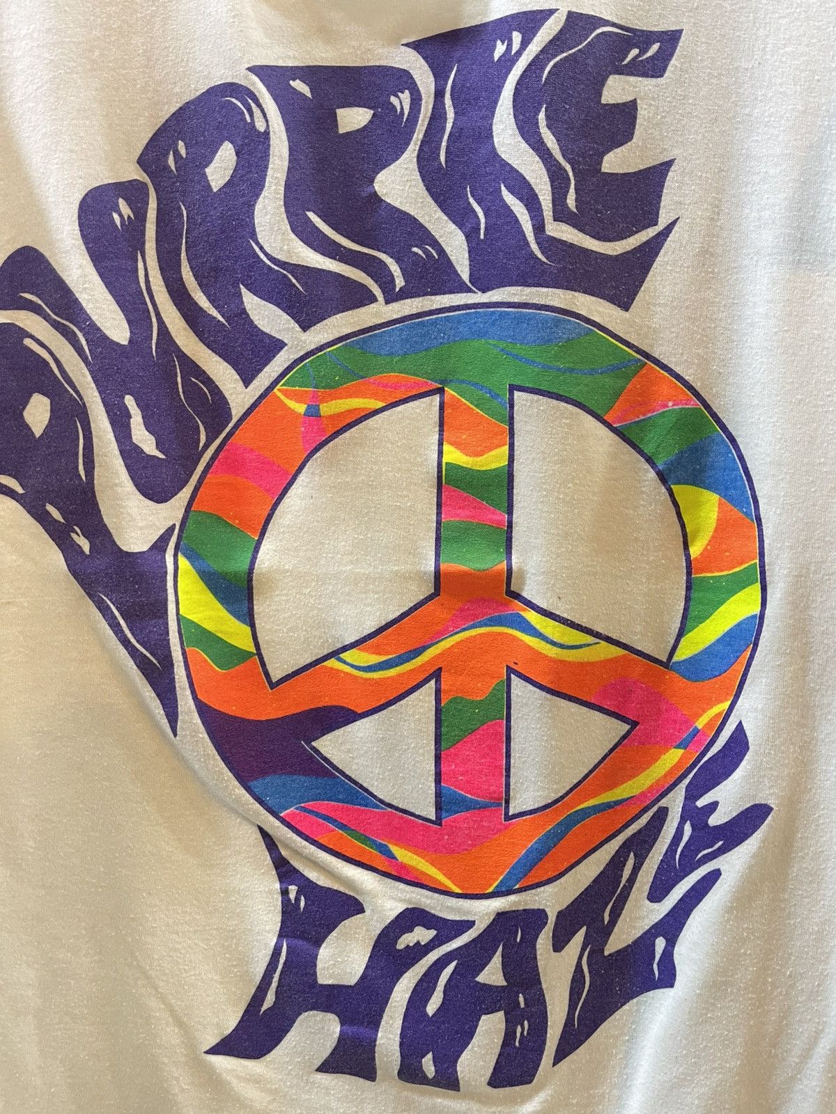 Jimi Hendrix Purple Hale Jimmy Hendrix vintage T shirt 80’s Size US XL / EU 56 / 4 - 2 Thumbnail