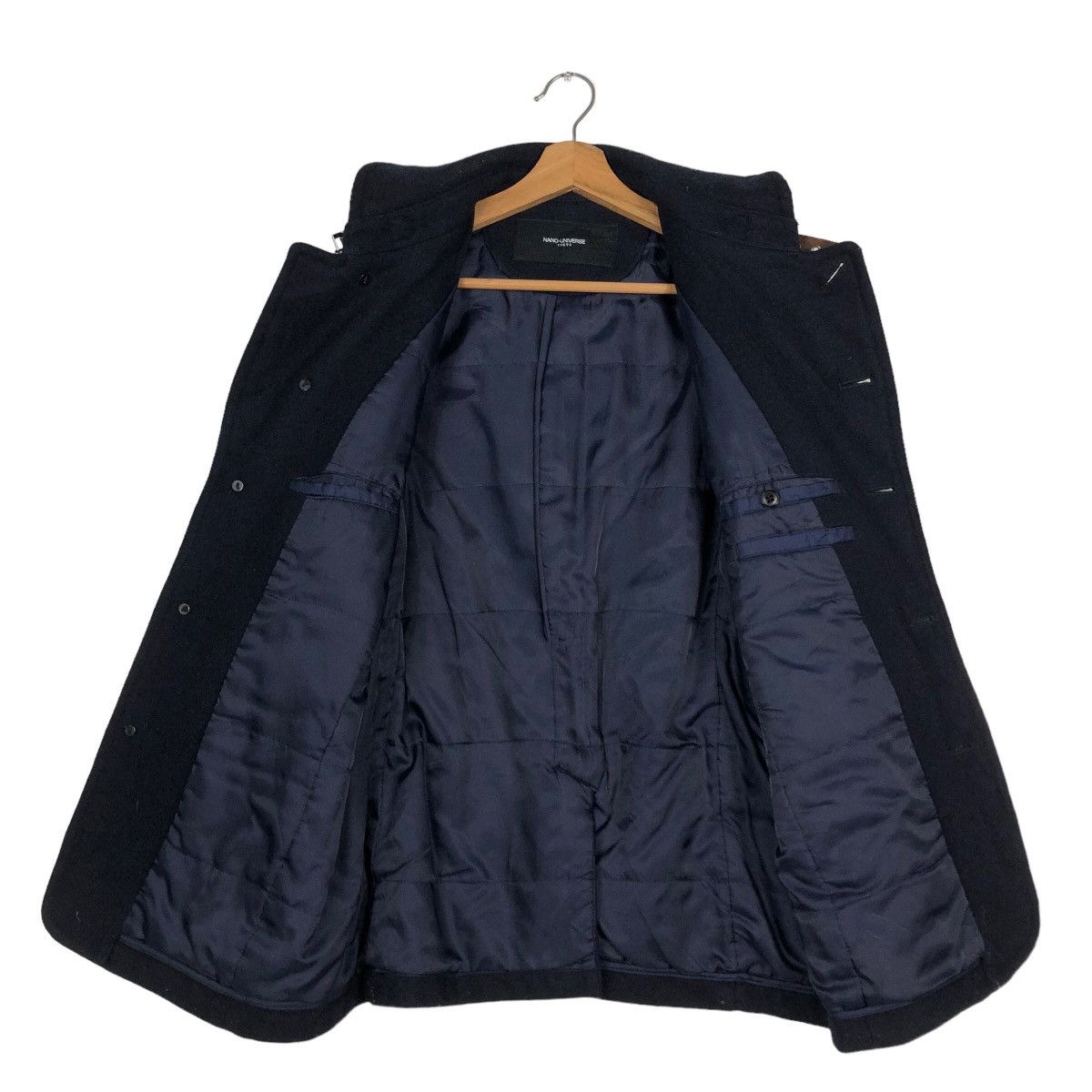 Issey Miyake 🔥Rich Black Vintage Wool Jacket Biker Nano Universe Tokyo Size US M / EU 48-50 / 2 - 14 Thumbnail