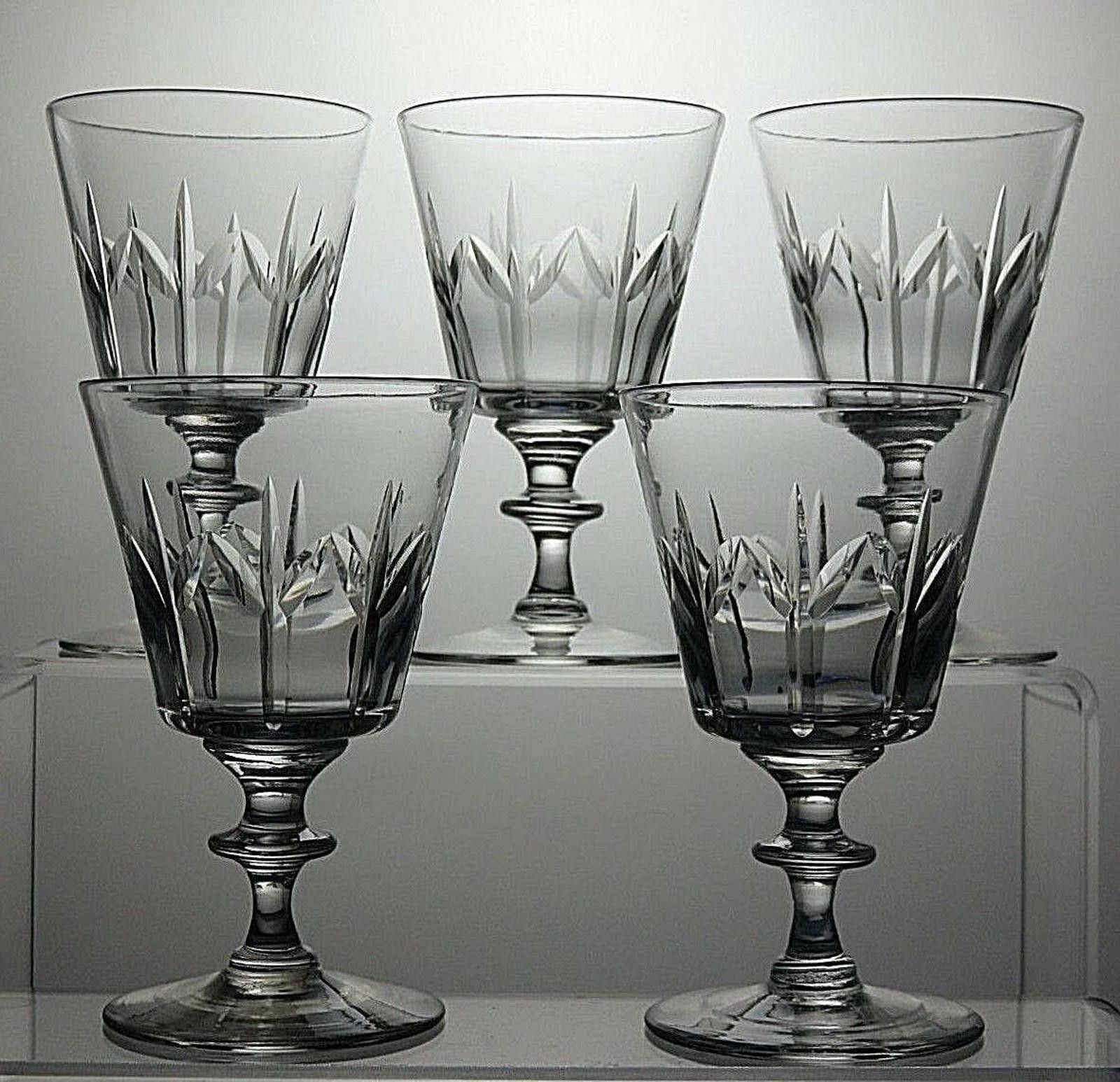 Tudor Tudor Crystal Set Of 5 Cut Sherry Pieces Of Glass 4 1/3" Size ONE SIZE - 3 Thumbnail