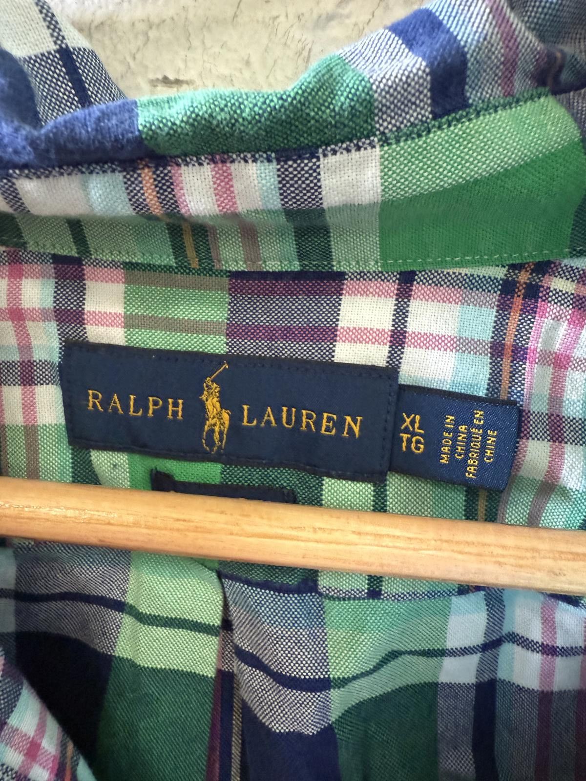 Polo Ralph Lauren Polo Ralph Lauren Men's Green and Blue Plaid Casual Shirt Size US XL / EU 56 / 4 - 4 Thumbnail