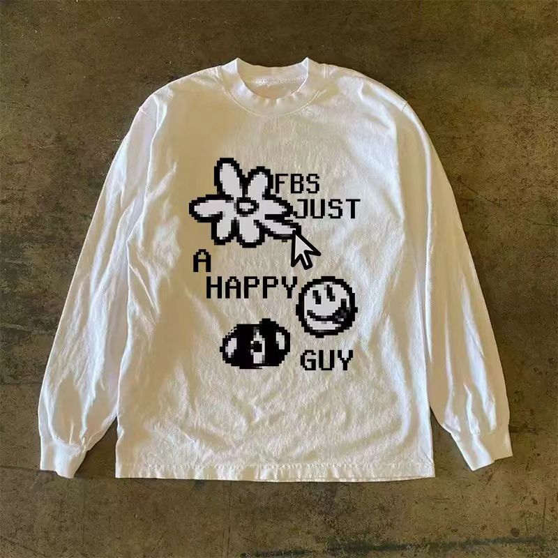 Japanese Brand × Vintage Floral print white vintage cotton long sleeve tee Size US L / EU 52-54 / 3 - 1 Thumbnail