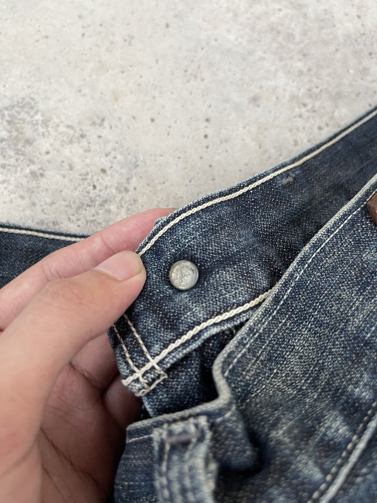 Levi's × Levi's Vintage Clothing × Vintage Levi’s 503 Vintage Y2K Faded Blue Denim Jeans Size US 32 / EU 48 - 6 Thumbnail