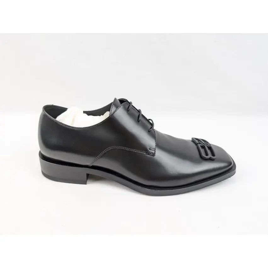 Balenciaga o1rshd1 Rim BB Icon Derbie Shoes in Black Size US 8 / EU 41 - 1 Thumbnail