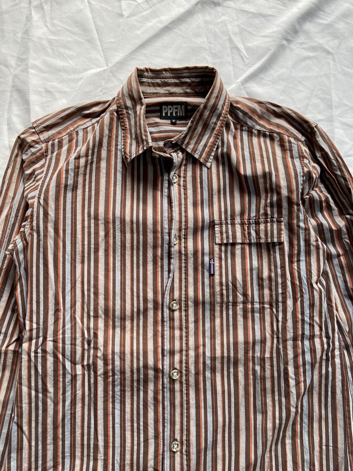 PPFM JIZOST BATSU 2 IN 1 PPFM CASUAL STRIPED BUTTON DOWN SHIRT Size US S / EU 44-46 / 1 - 13 Thumbnail