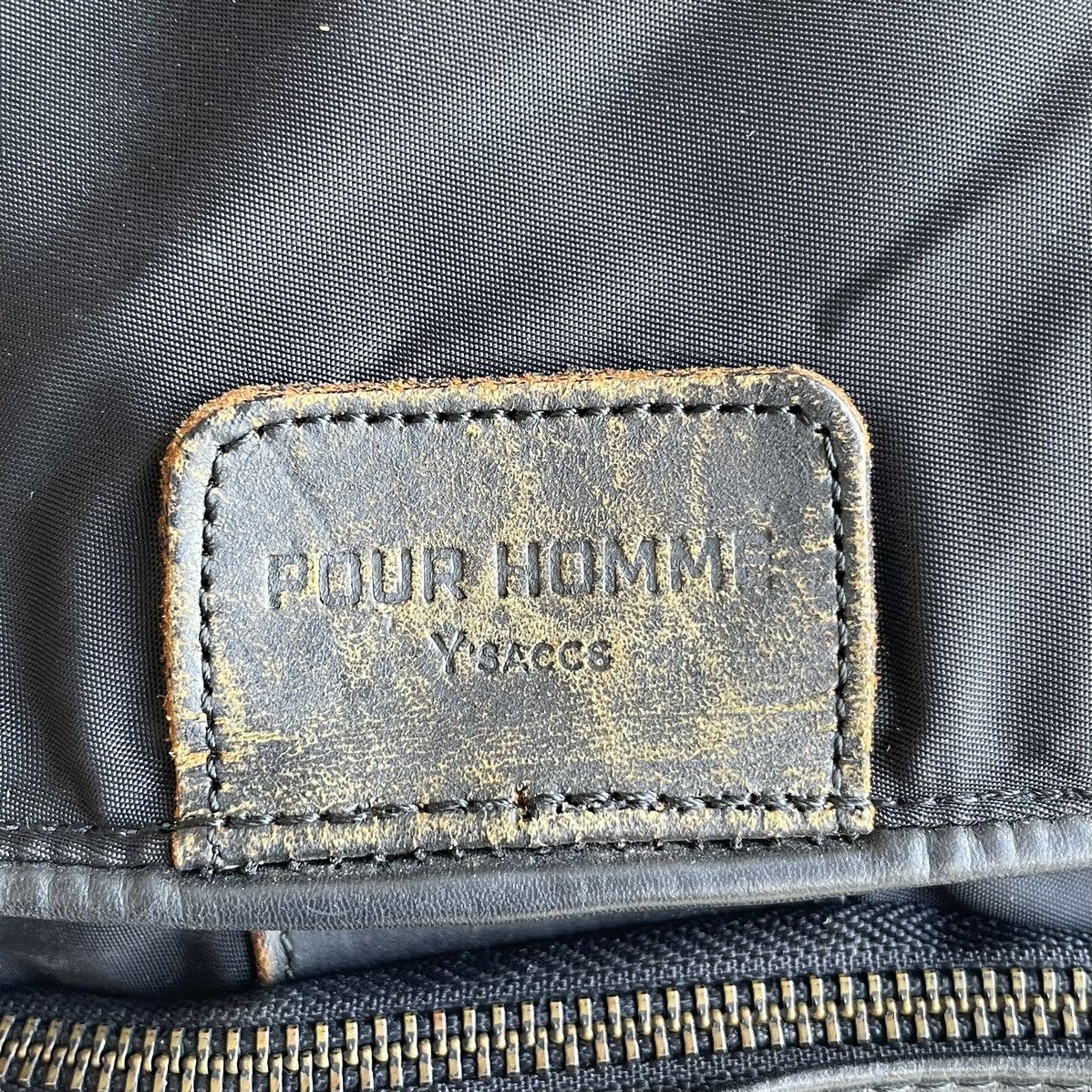 Y's × Yohji Yamamoto × Yves Saint Laurent Pour Homme Y'saccs Black Nylon Backpack Size ONE SIZE - 10 Thumbnail