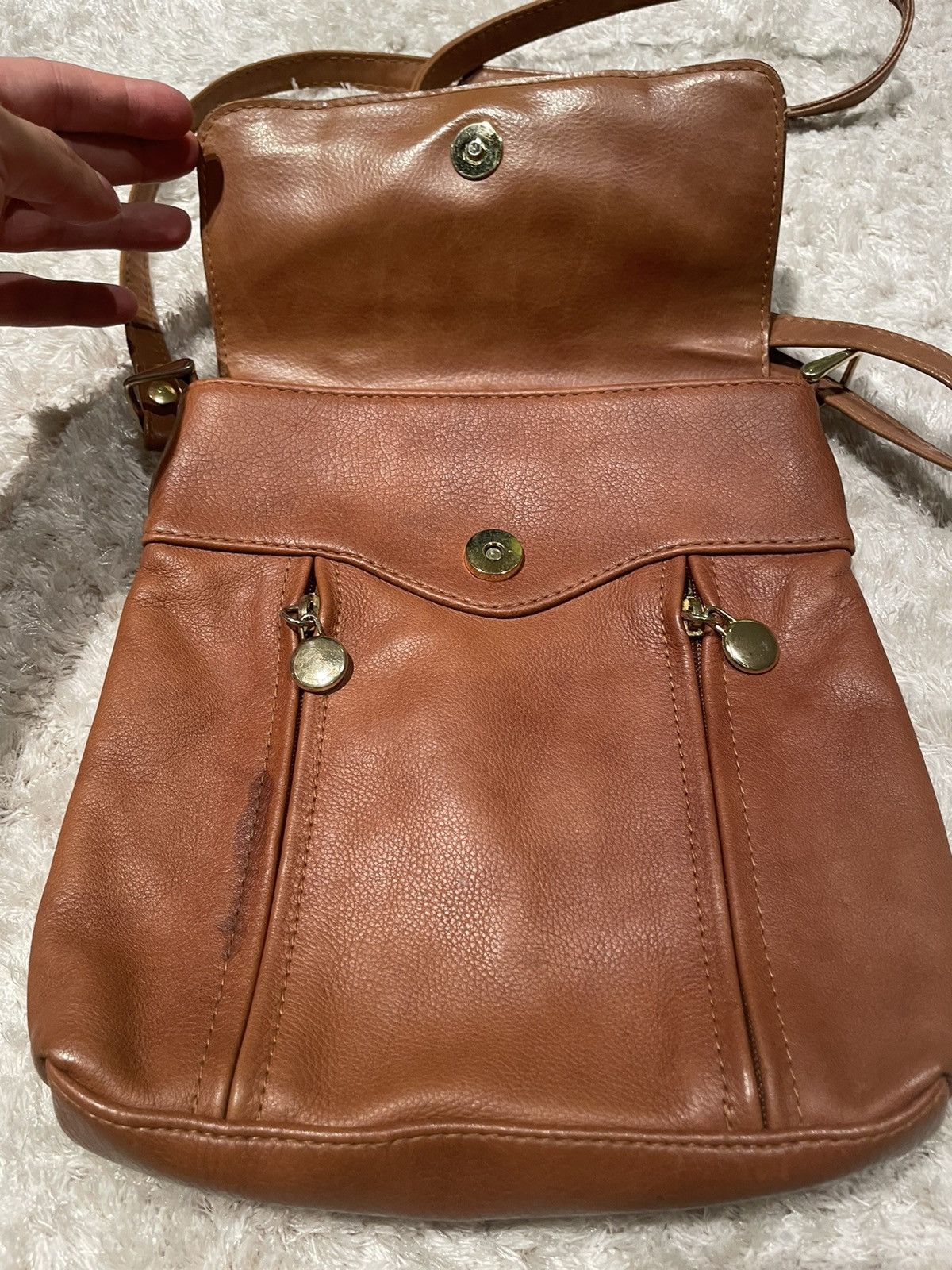 Vintage 🔥 Italian Leather Shoulder Bag Brown Size ONE SIZE - 2 Thumbnail