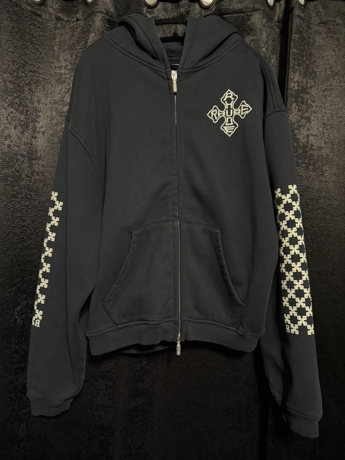 Rhude Cross Zip Up Hoodie Size US M / EU 48-50 / 2 - 1 Thumbnail