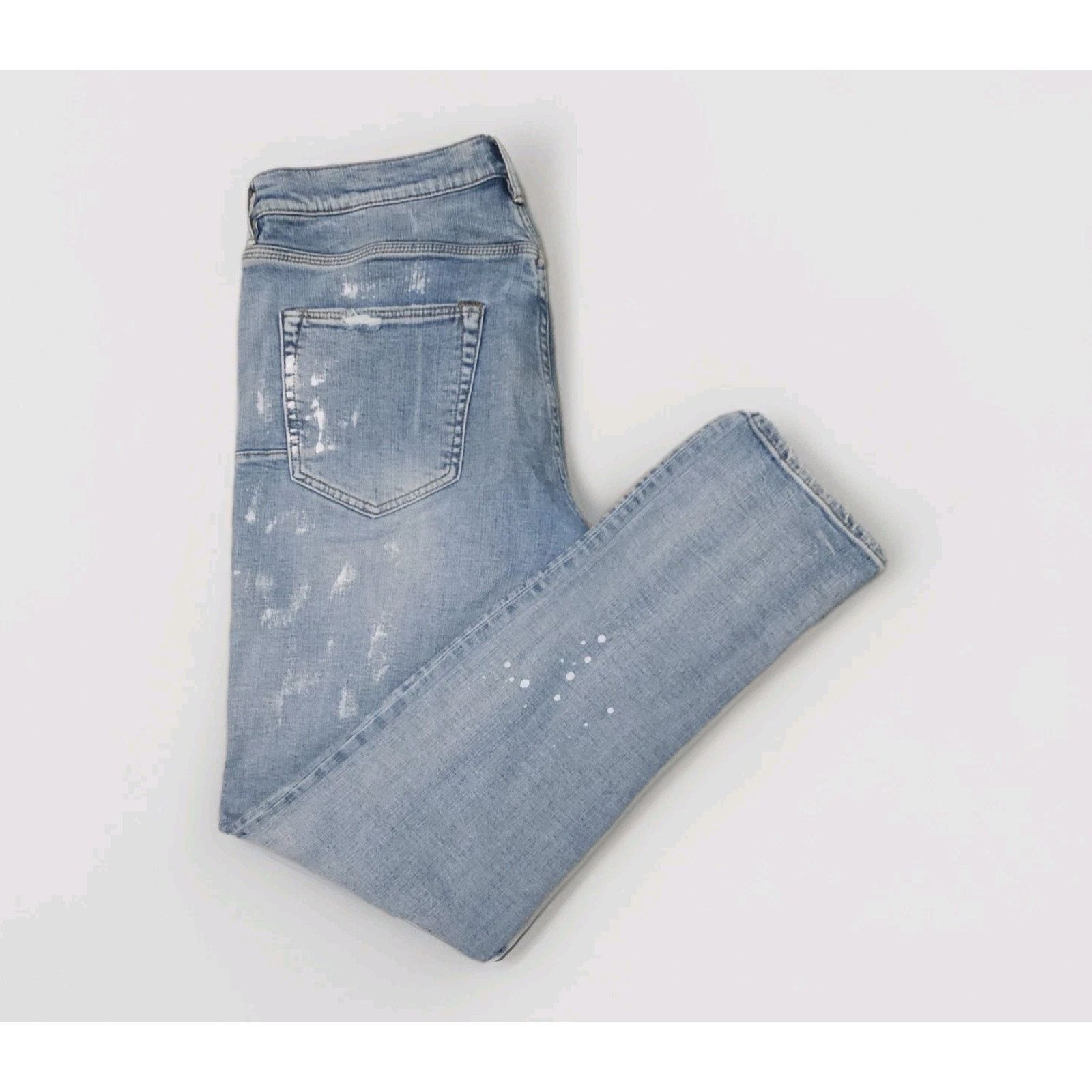 Purple Purple Brand P001 Slim Paint Splatter Denim Distressed 36 Size US 36 / EU 52 - 7 Thumbnail