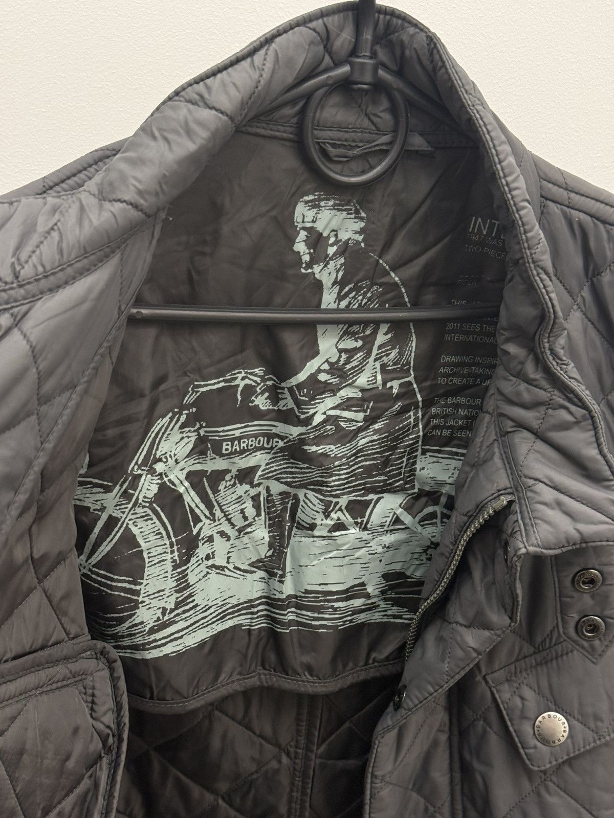 Barbour Barbour Ariel Quilted Moto Jacket Size US XL / EU 56 / 4 - 7 Thumbnail