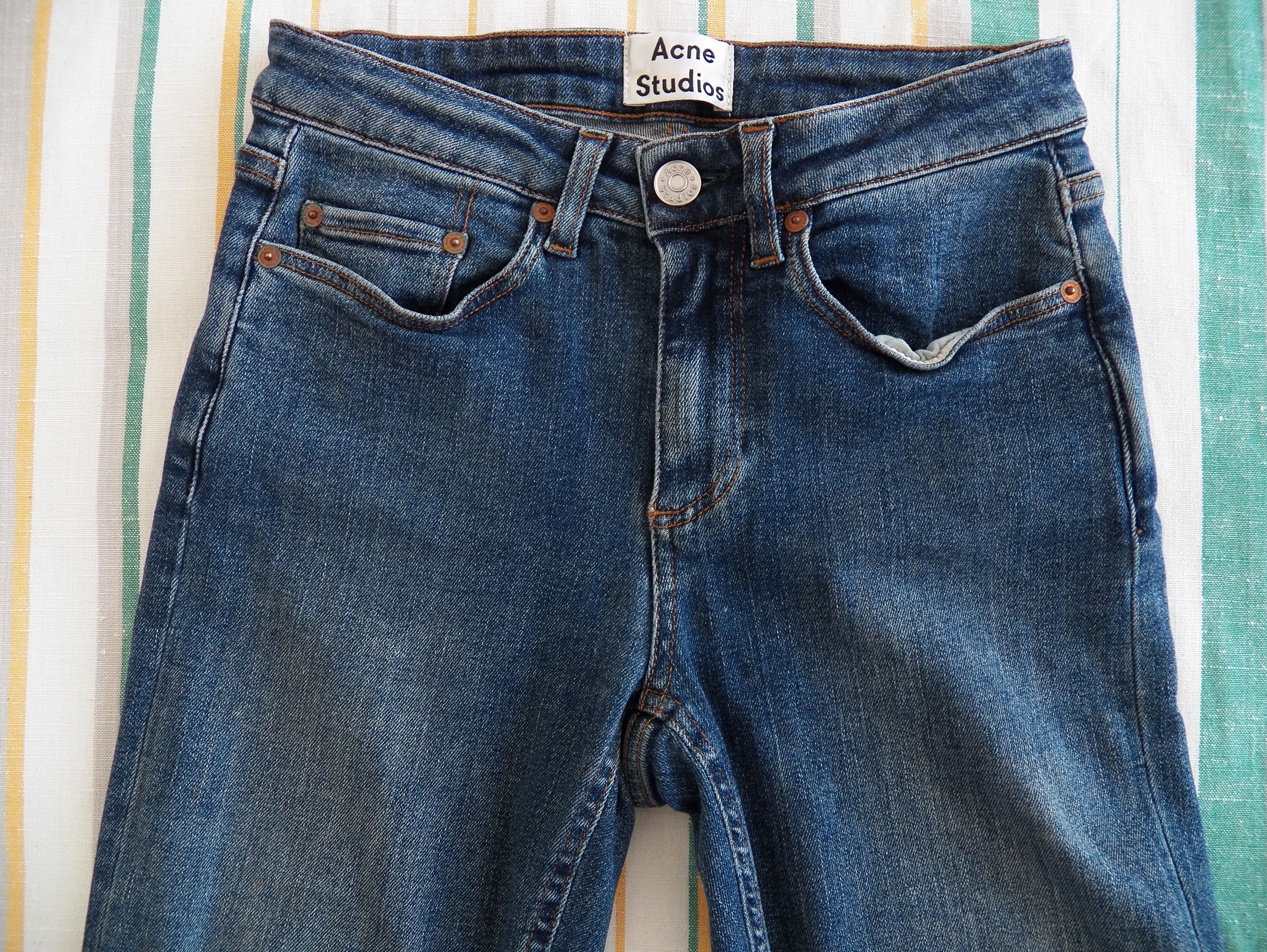 Acne Studios Acne Studios Skin 5 Jeans W23 L32 Blue Skinny Fit Stretch Size 23" - 2 Thumbnail