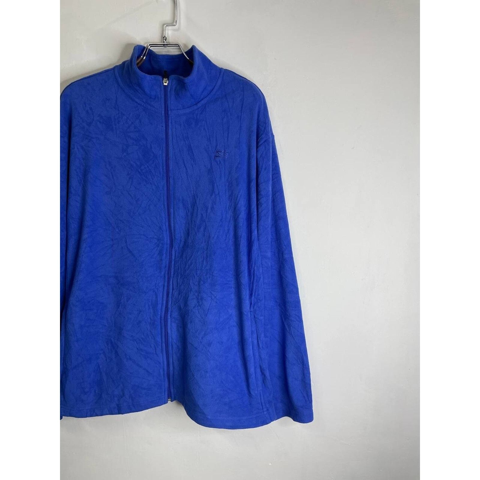Starter Vintage Starter Blue Full Zip Fleece Jacket Size 2XL Size US XXL / EU 58 / 5 - 6 Thumbnail