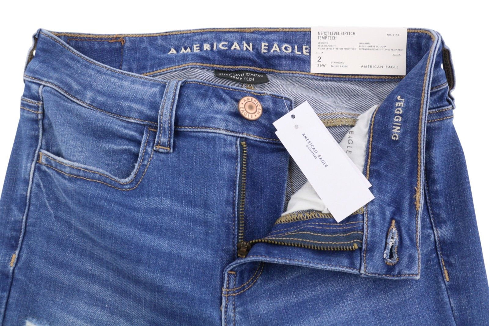 American Eagle Outfitters JEGGING W26 Temp Tech Stretch Jeans 88993 Size 26" / US 2 / IT 38 - 4 Thumbnail