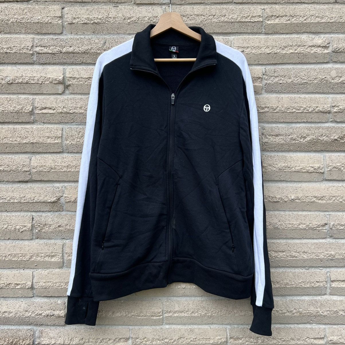 Sergio Tacchini Full Zip Track Jacket Black size large