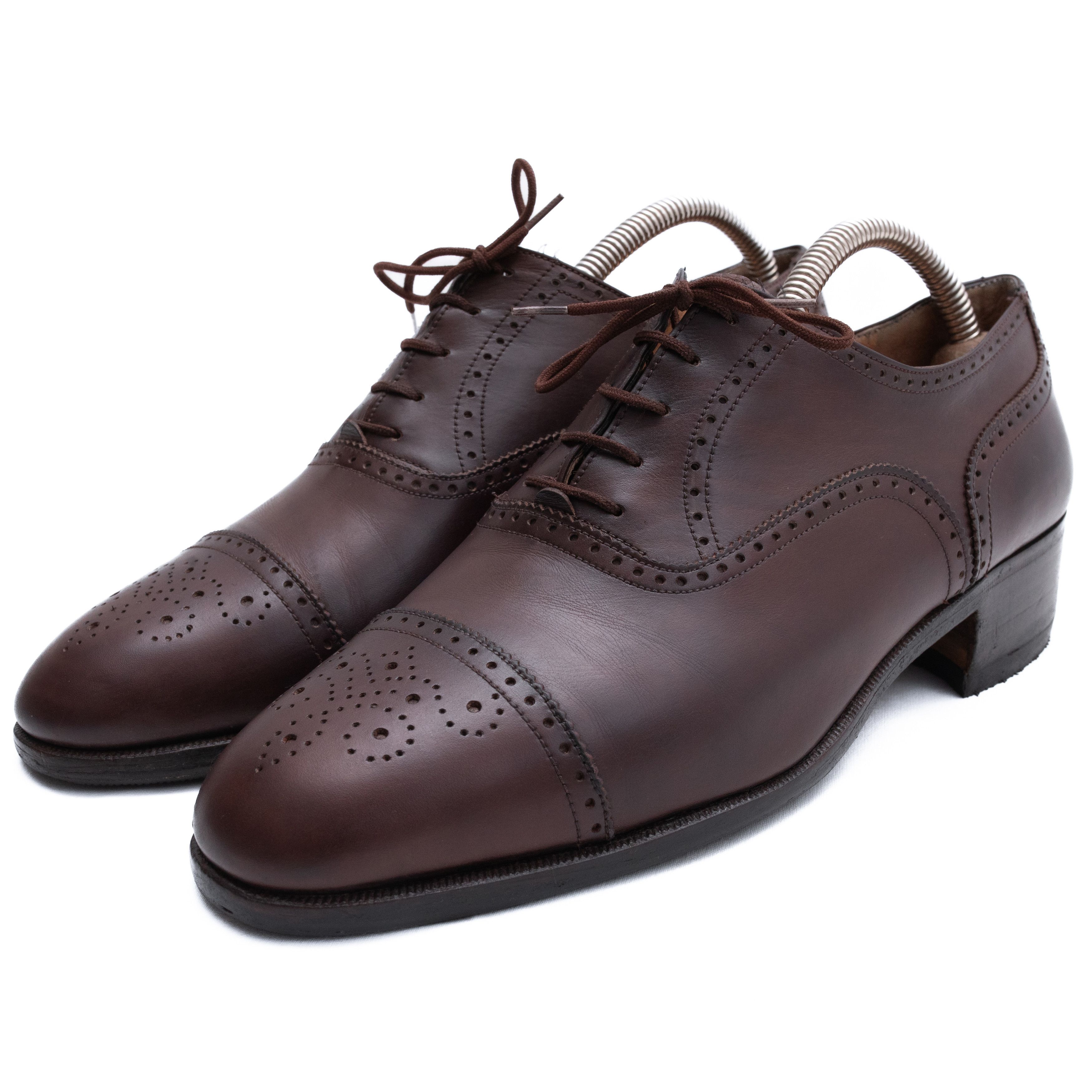 Salvatore Ferragamo Brown Suede Derby Shoes Mens 12 B Italy Plain Toe Lace Up Salvatore Ferragamo Mens Brown Leather Shoes 12 D Lace Up  main image 3