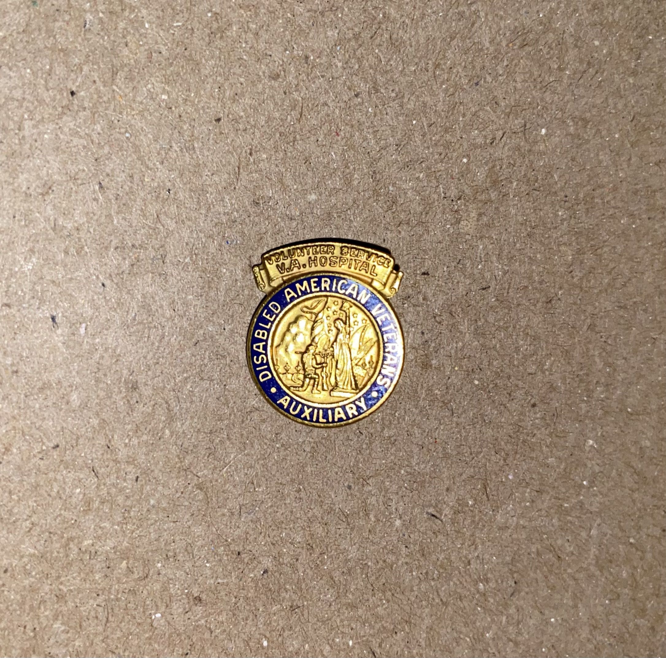 Vintage vtg Disabled American Veterans Enamel Pin Brooch Auxiliary ! Size ONE SIZE - 3 Thumbnail