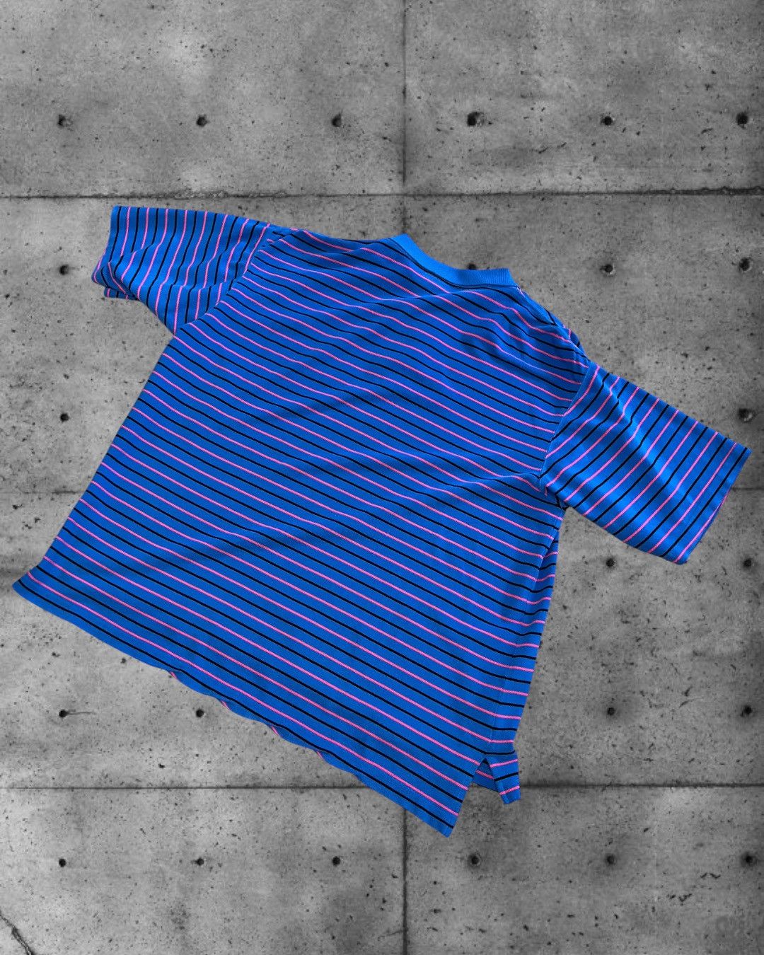 Balenciaga Balenciaga Blue Pink Striped Oversized Polo Shirt Runway Size US L / EU 52-54 / 3 - 15 Thumbnail