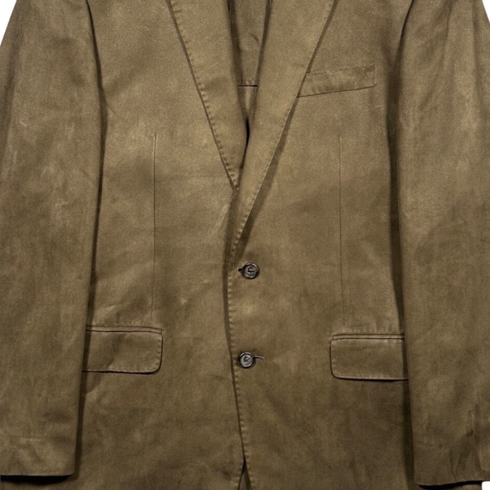 Ralph Lauren Ralph Lauren Blazer Sport Coat Mens 42L Brown Faux Suede Size 42L - 5 Thumbnail