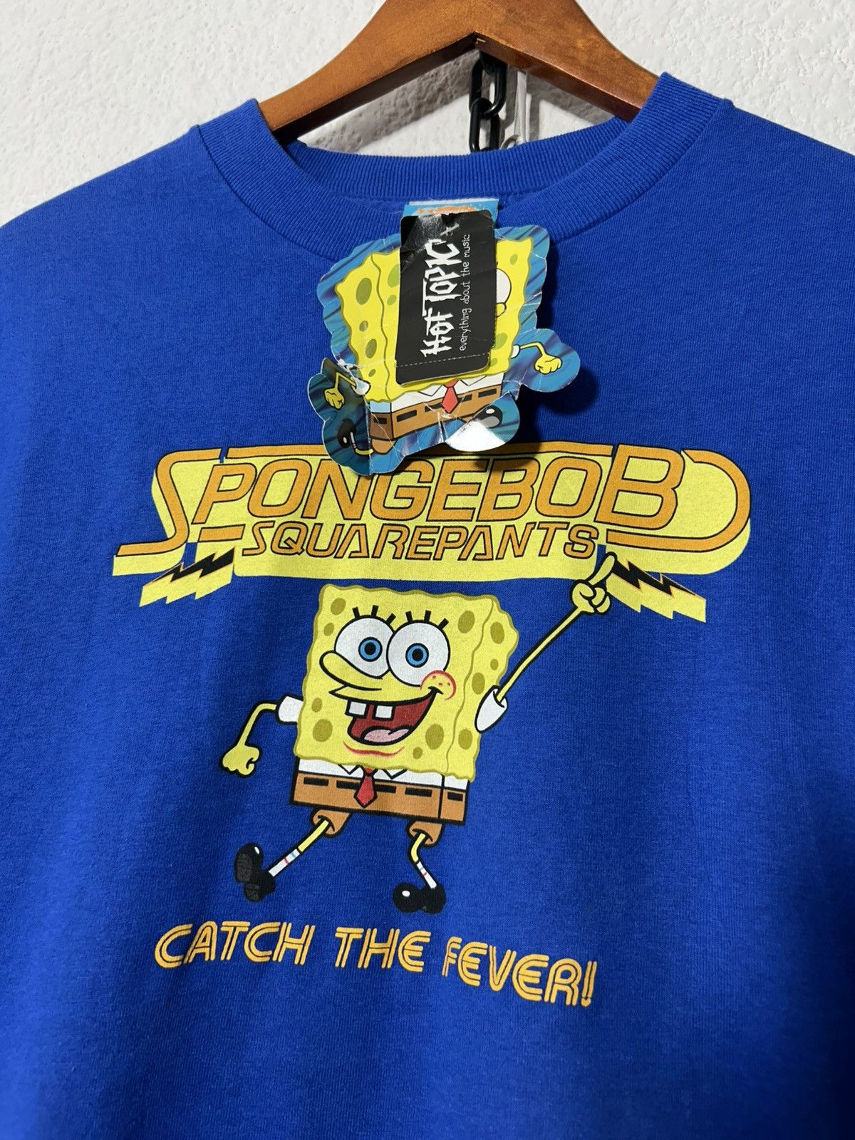 Nickelodeon × Vintage 2000 Sponge Bob Catch the fever! NWT Size US M / EU 48-50 / 2 - 2 Thumbnail