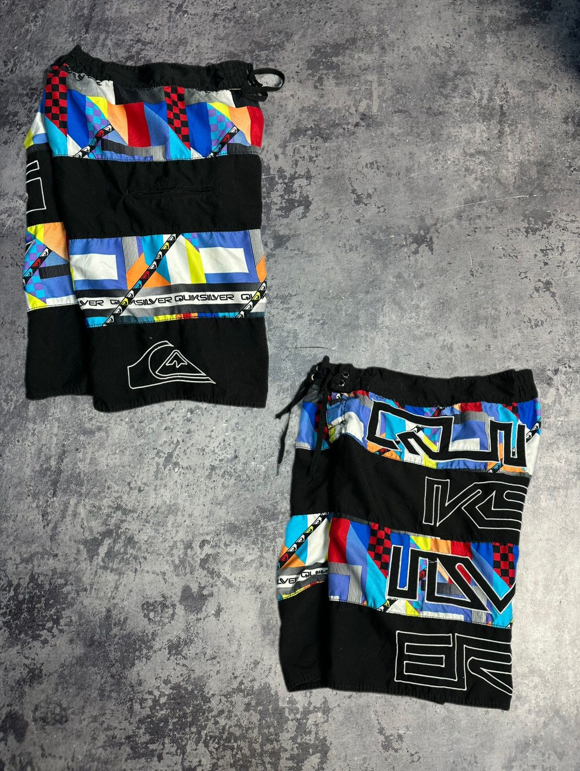 Quiksilver Vintage Y2K QuikSilver Big Spell Out Logo Board Shorts 32 Size US 32 / EU 48 - 1 Thumbnail