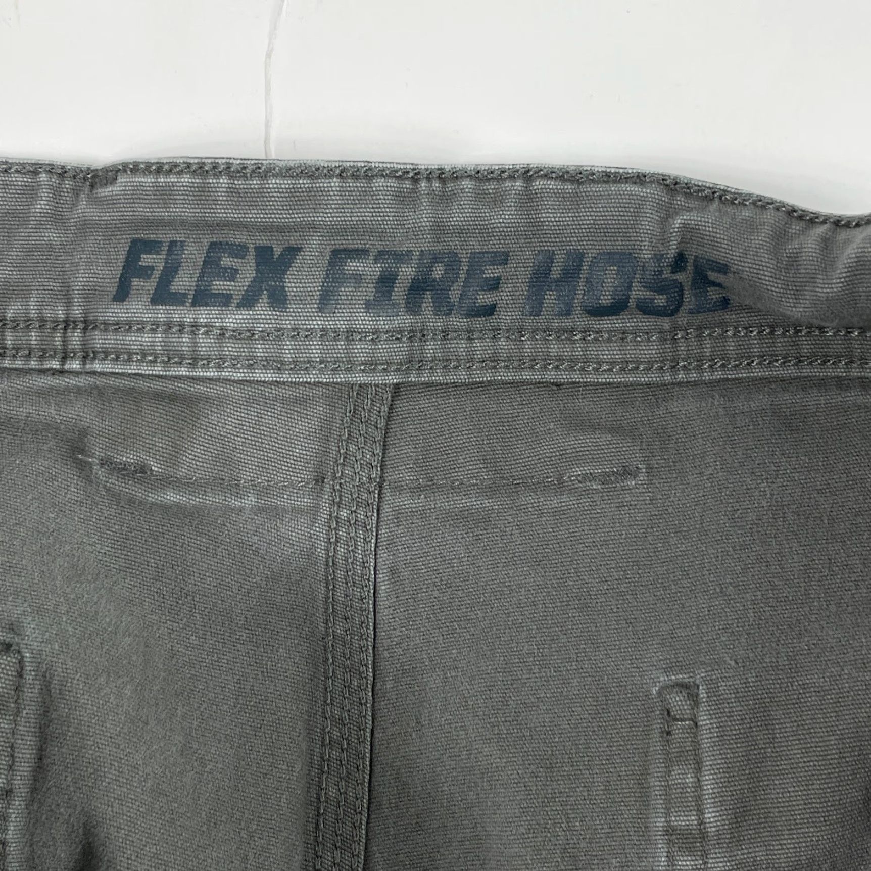 Vintage Duluth Pants Mens 42 x 32 Gray Flex Fire Hose Canvas Relaxed Carpenter Workwear Pants Carptner? Size US 42 / EU 58 - 6 Thumbnail