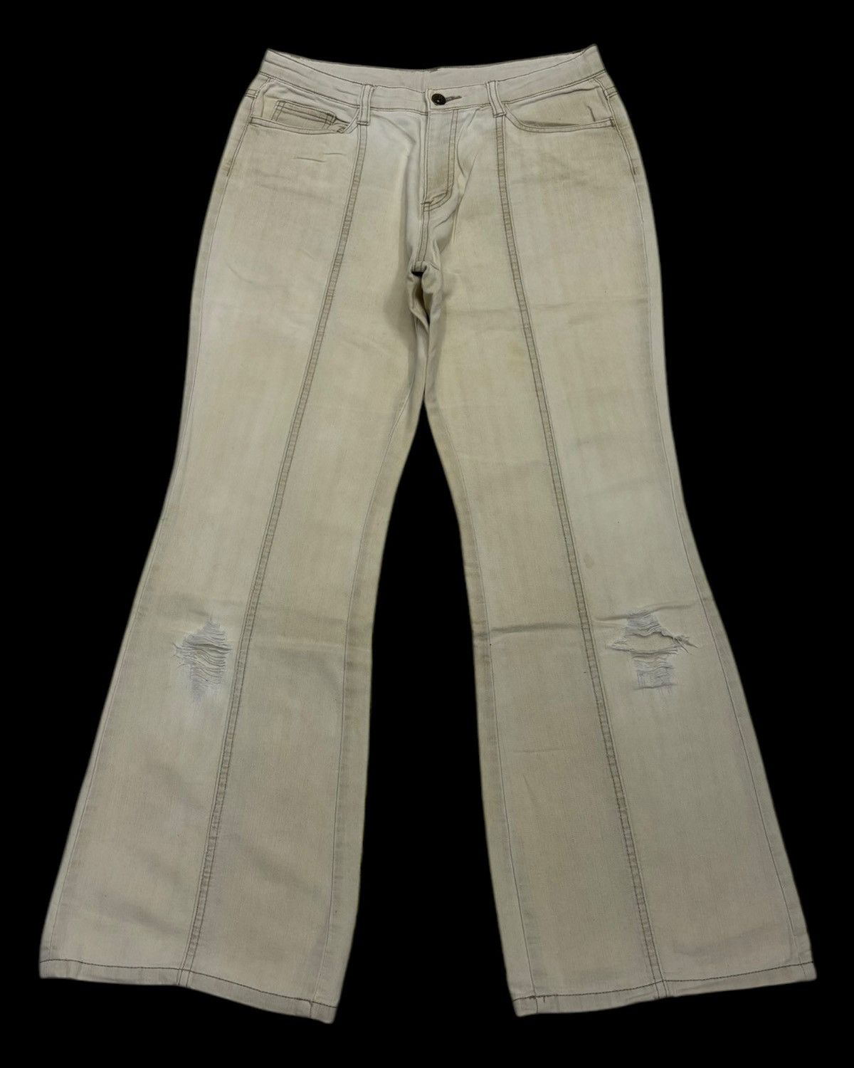 Hysteric Glamour × Japanese Brand HYSTERIC GLAMOUR STYLE FACILE FLARED COTTON PANTS Size US 29 - 1 Thumbnail