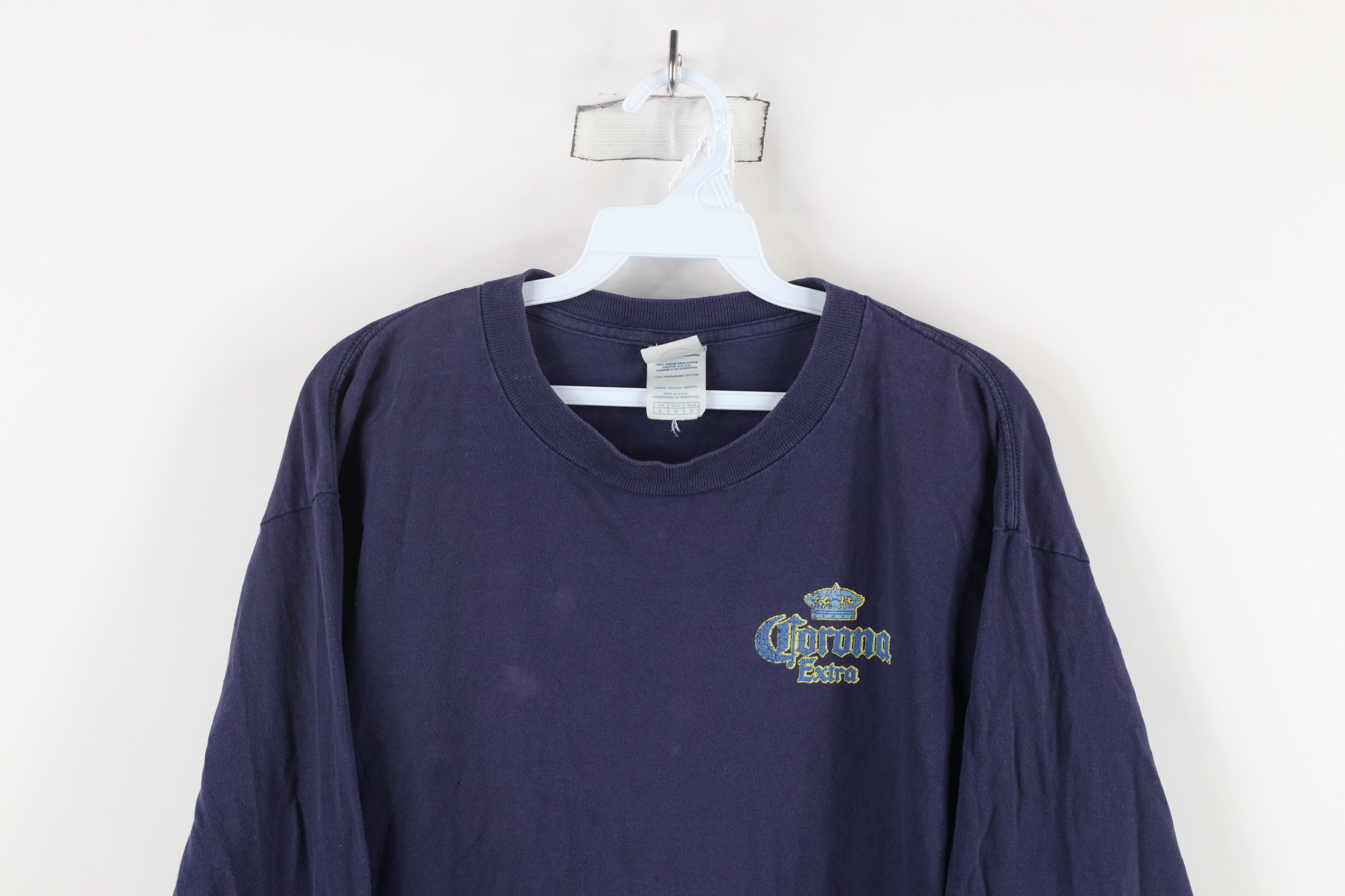 Vintage Vintage Corona Extra Beer Spell Out Long Sleeve T-Shirt Blue Size US L / EU 52-54 / 3 - 2 Thumbnail